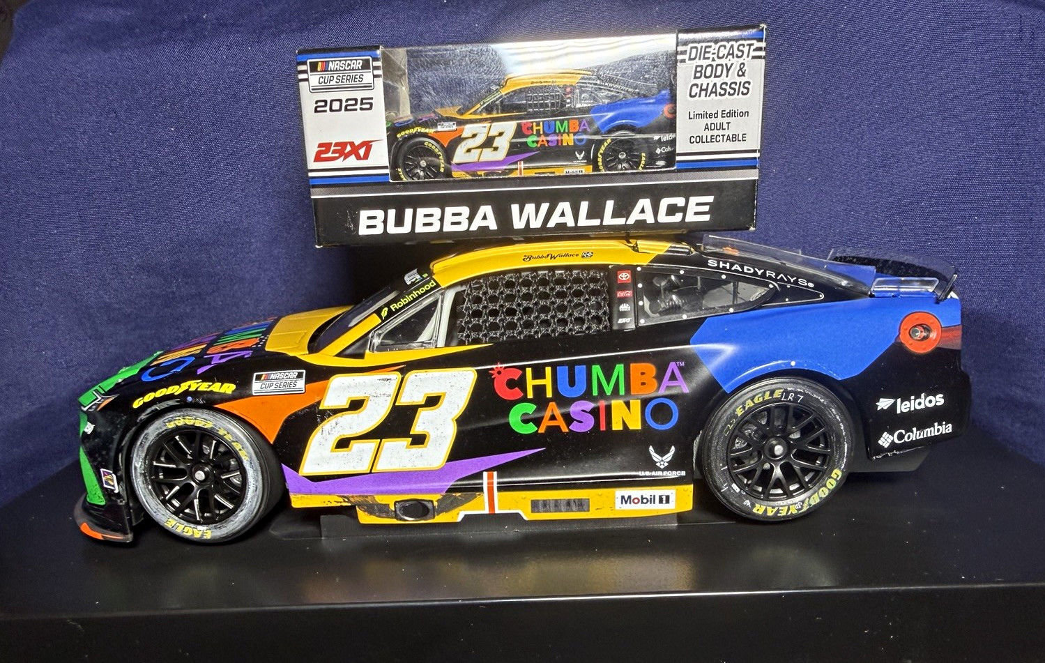 Bubba Wallace 2025 #23 Chumba Casino Brickyard Win Camry 1:24 & 1:64 BUNDLE Bubba Wallace 2025 #23 Chumba Casino Brickyard Win Camry 1:24 & 1:64 BUNDLE