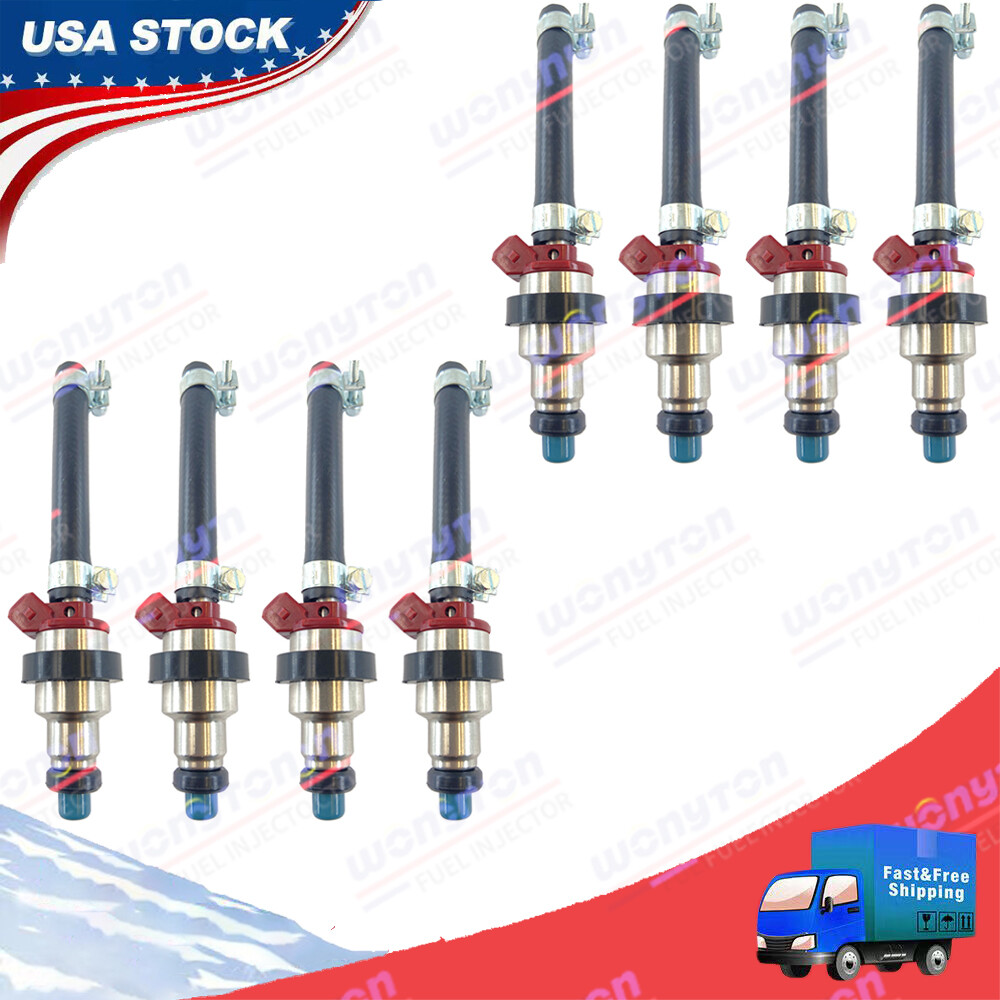 8Pcs Fuel Injectors 0280150252  For 1983-1986 Porsche 928 S Euro Spec 4.7L V8