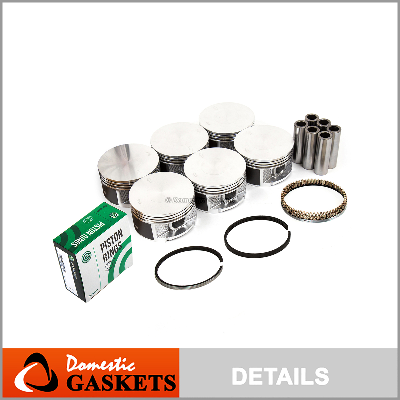 Pistons and Rings fit 98-11 Chrysler Dodge Caravan Jeep Plymouth VW 3.8L OHV 12v