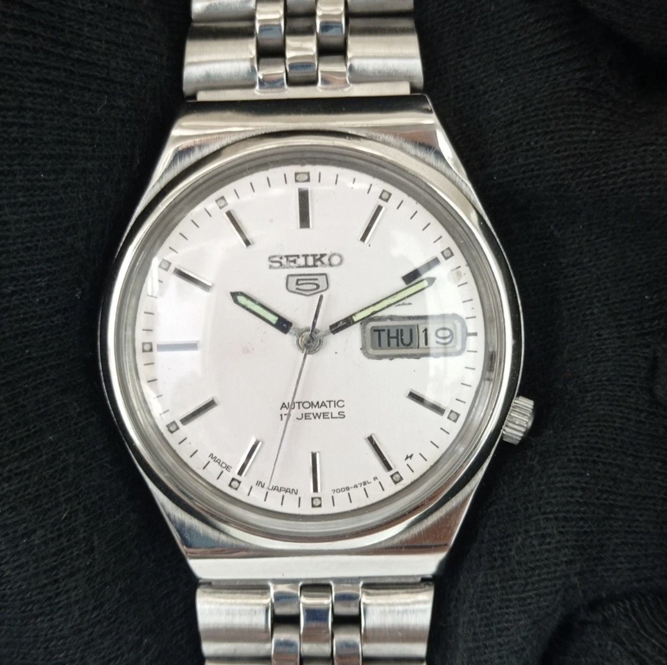GENUINE VINTAGE SEIKO 5 AUTOMATIC 7009A JAPAN MENS ORIGINAL DIAL WATCH a3056-U GENUINE VINTAGE SEIKO 5 AUTOMATIC 7009A JAPAN MENS ORIGINAL DIAL WATCH a3056-U