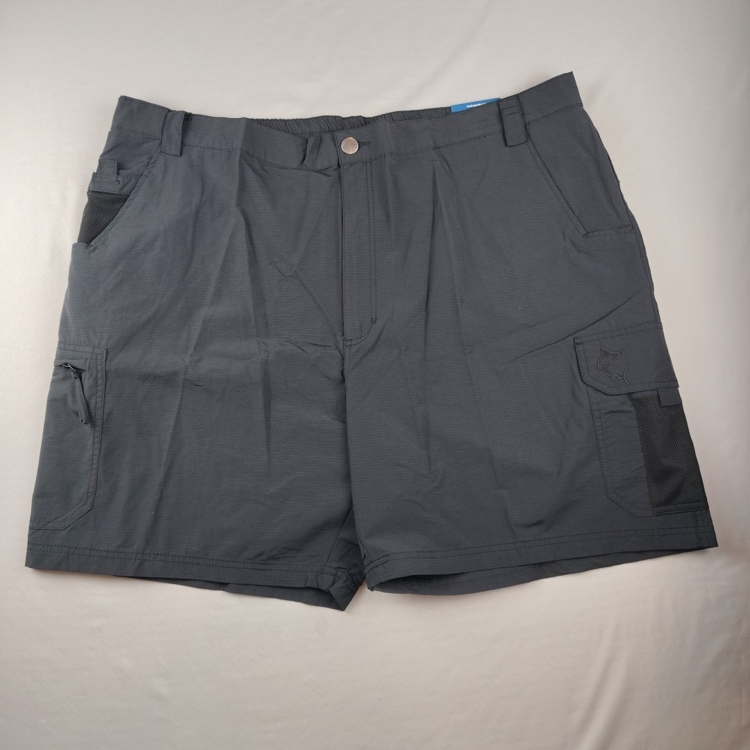 Reel Legends Tarpon Performance Shorts Mens XXL Black 7.5\