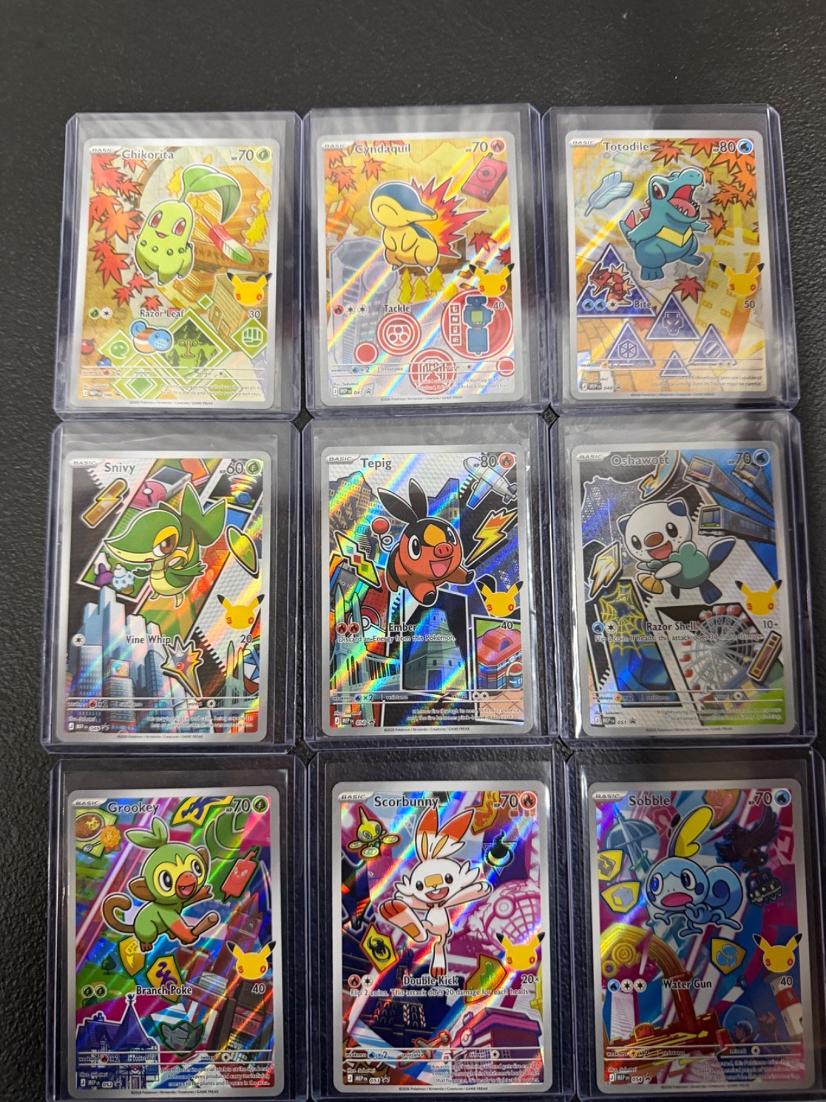 Pokemon First Partner Series 2 Illustration Full Set Of 9 Cards complete