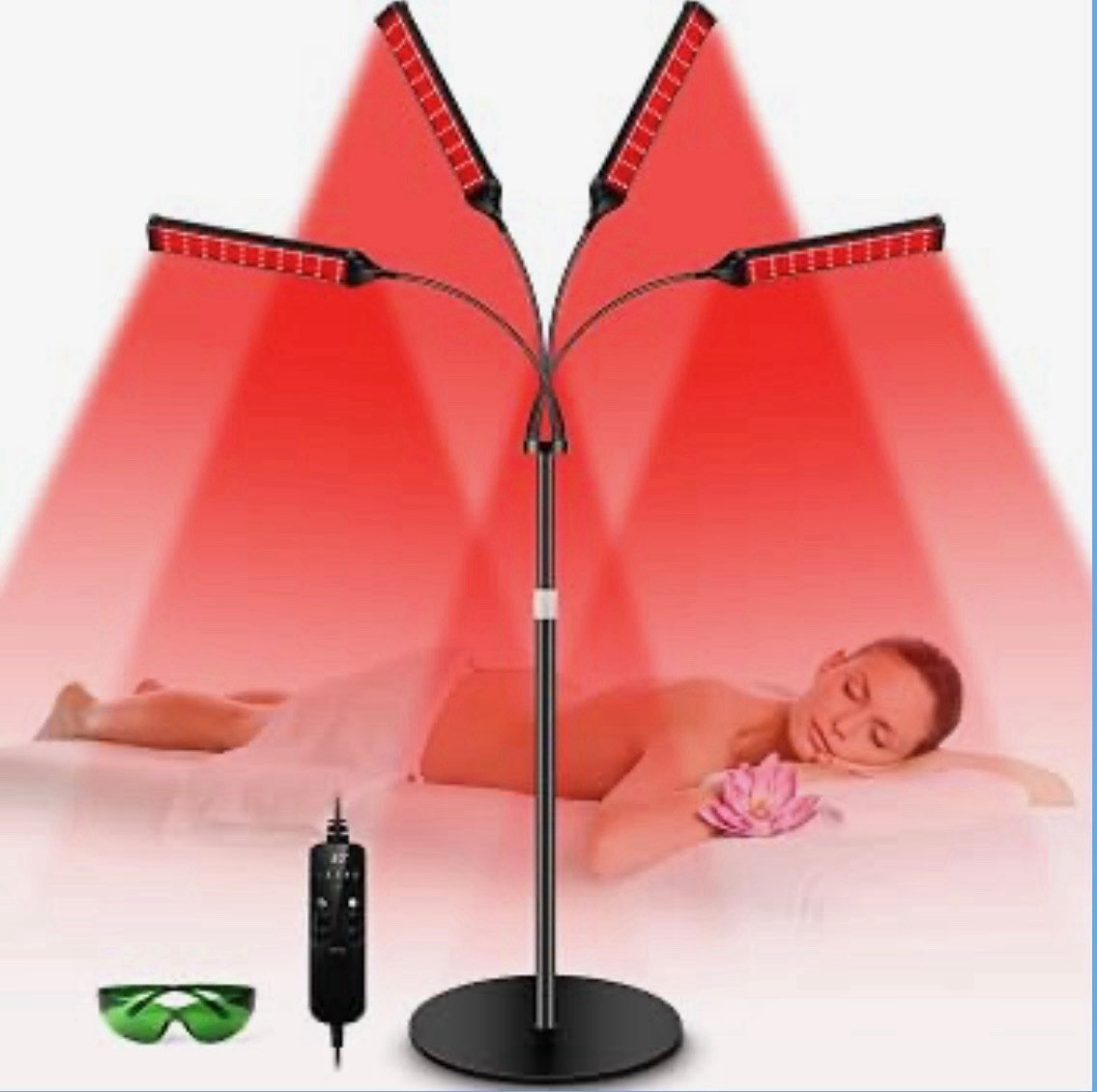 Viconor Red Light Therapy Lamp 4-Head Infrared Body Device Viconor Red Light Therapy Lamp 4-Head Infrared Body Device