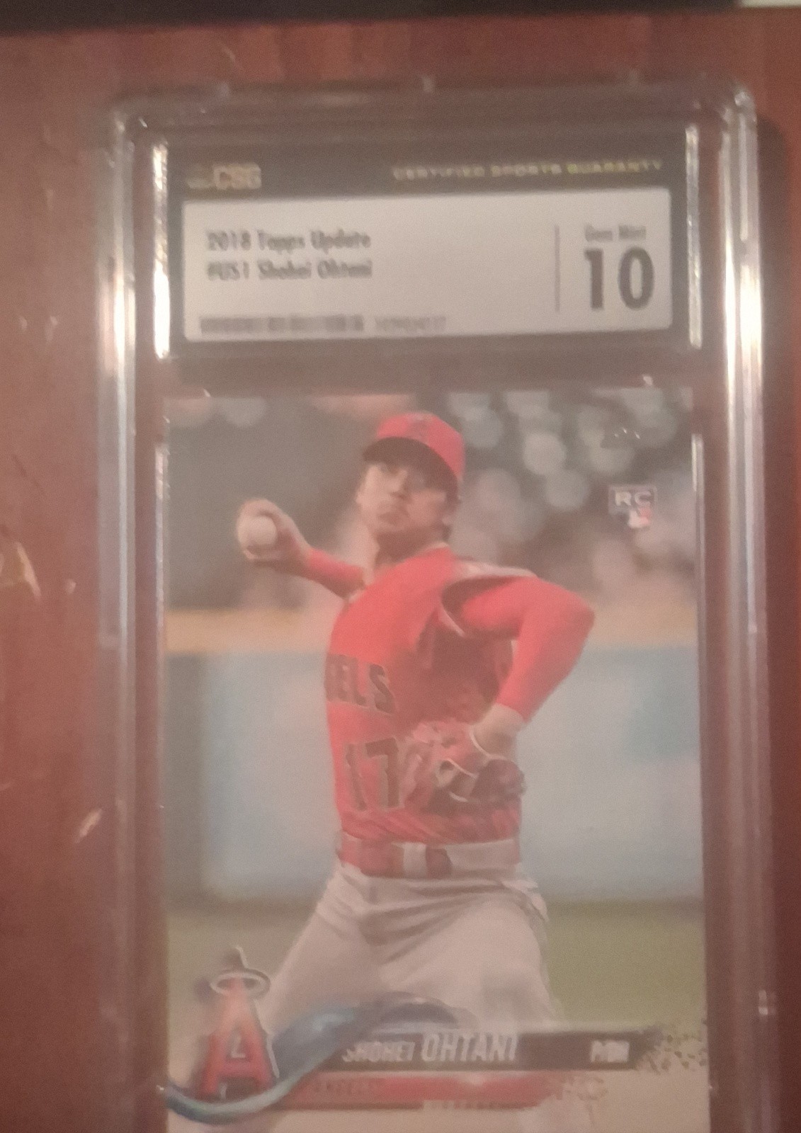 2018 Topps Update Series - Shohei Ohtani #US1 Pitching, Red Jersey (RC)