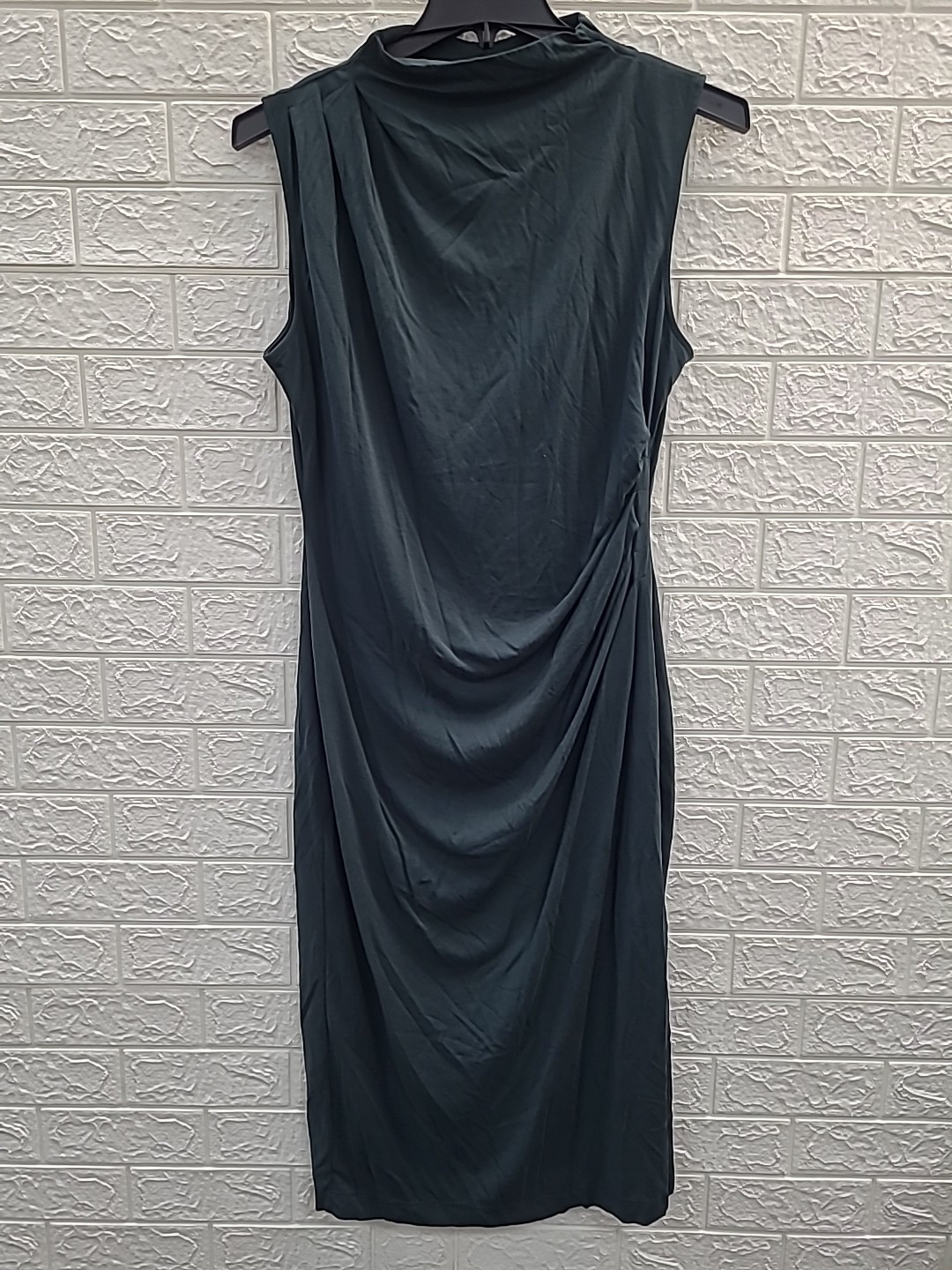 New Reiss Beaux Drape Sleeveless Midi Dress Green Size Large New Reiss Beaux Drape Sleeveless Midi Dress Green Size Large