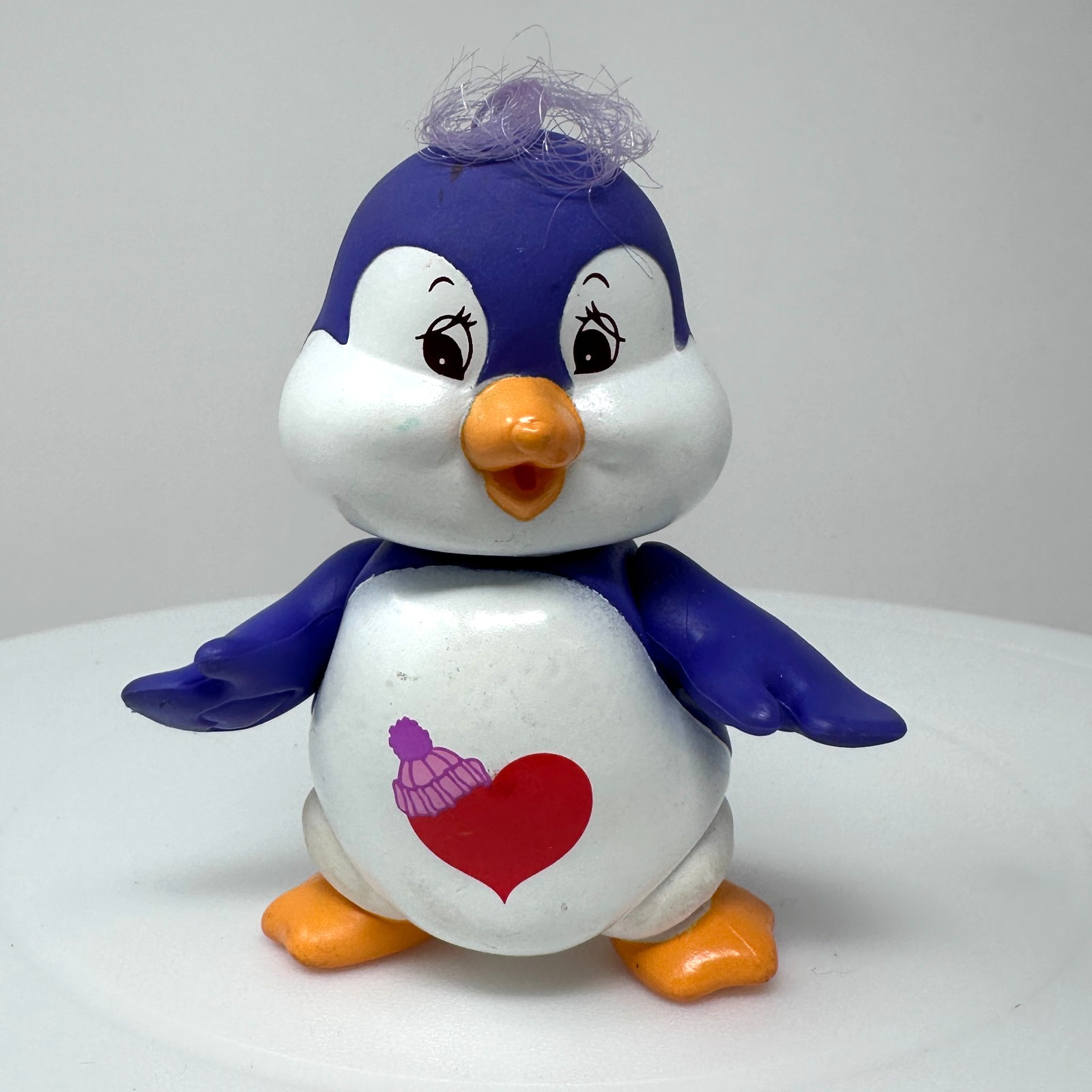 Care Bears Cousins Cozy Heart Penguin Figure Kenner Purple Toy 3.5\
