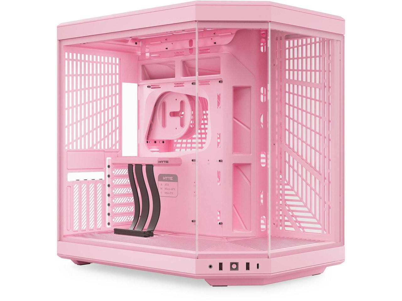 HYTE CS-HYTE-Y70-SM Strawberry Milk ABS / Steel / Tempered Glass Dual Chamber Mi