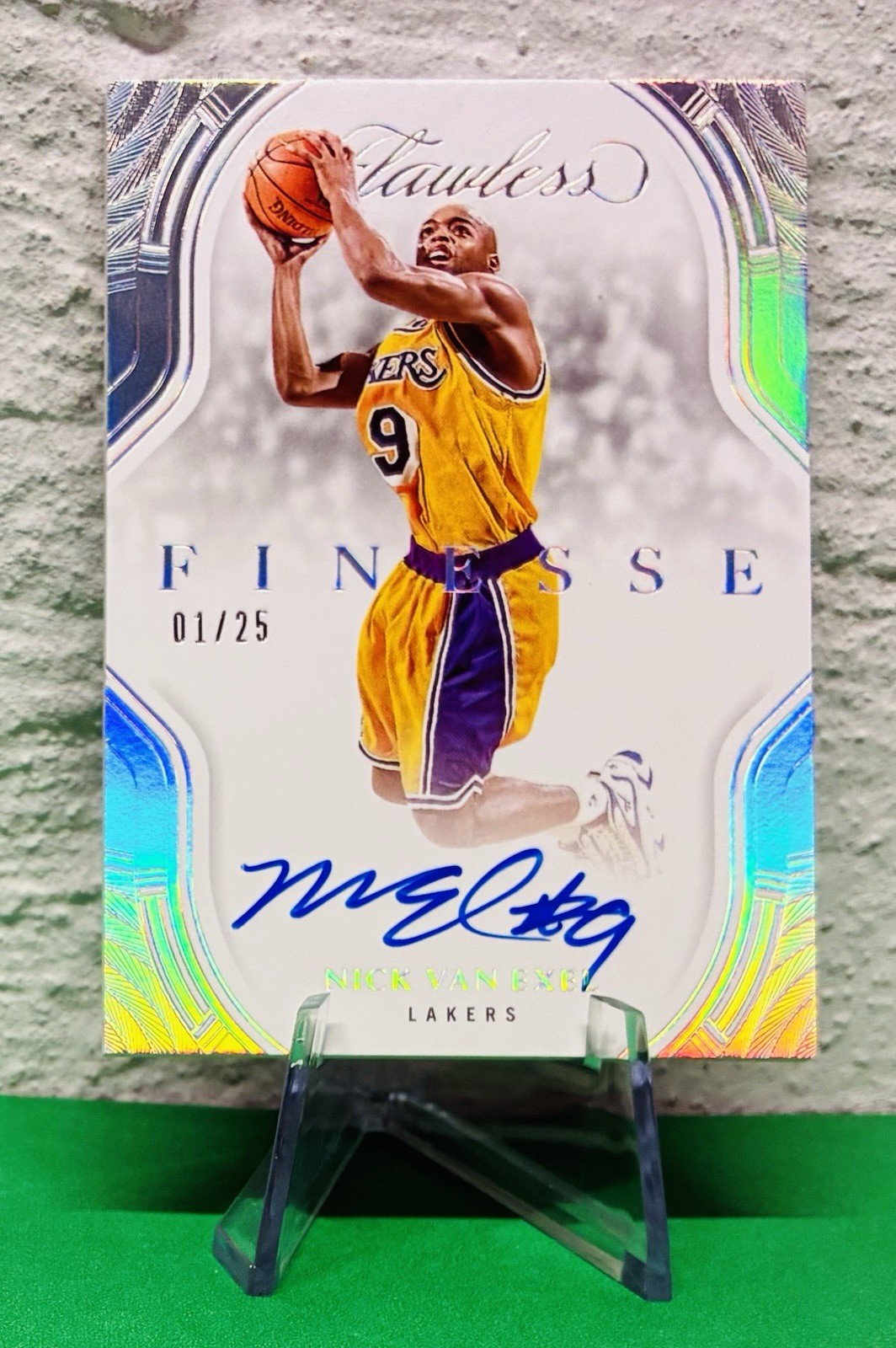 #/25 NICK VAN EXEL 2024-25 PANINI FLAWLESS FINESSE SIGNATURES ON-CARD AUTO #/25 NICK VAN EXEL 2024-25 PANINI FLAWLESS FINESSE SIGNATURES ON-CARD AUTO