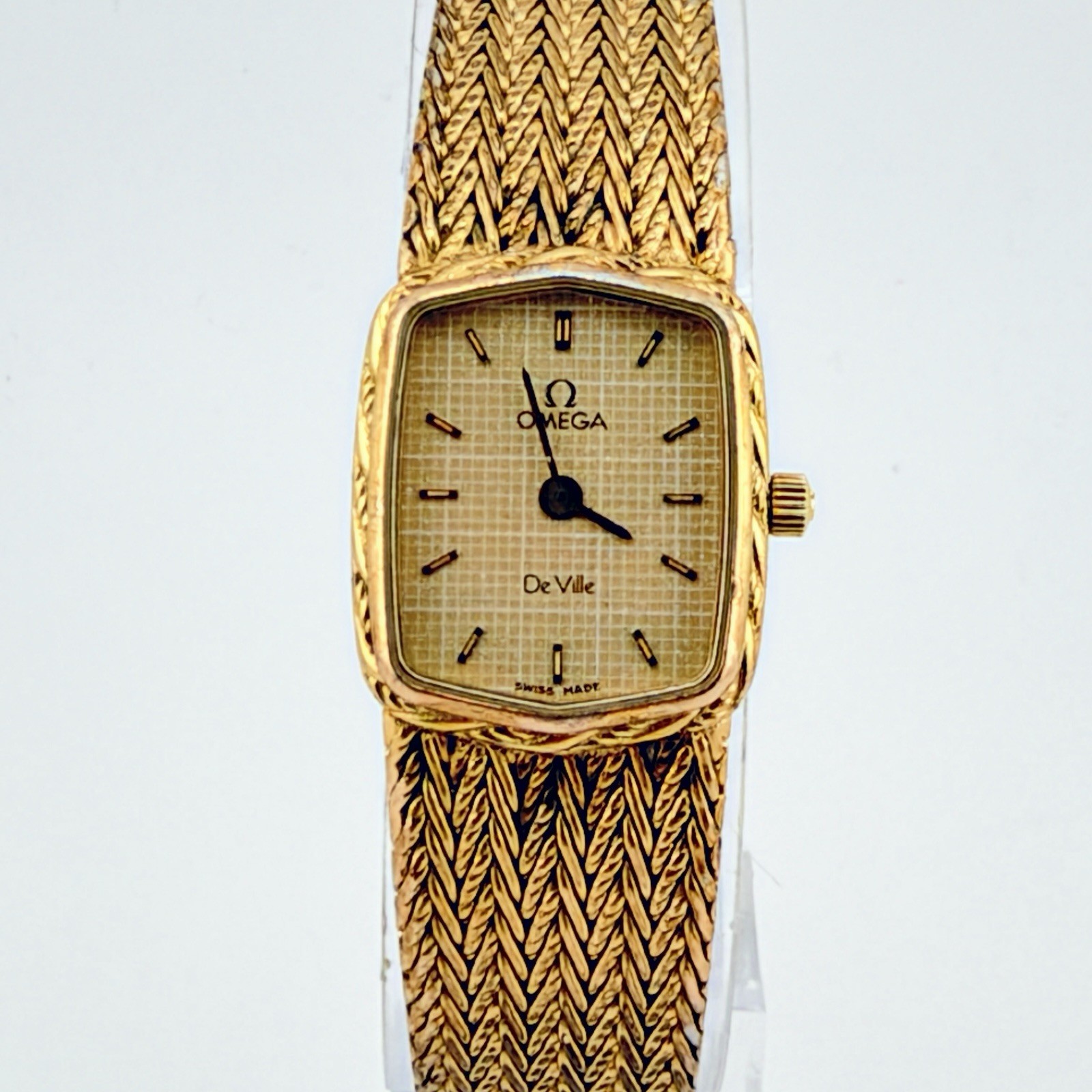 Vintage 1985 OMEGA De Ville Cal.1455 791.08880 16mm Gold Quartz Women\'s Watch