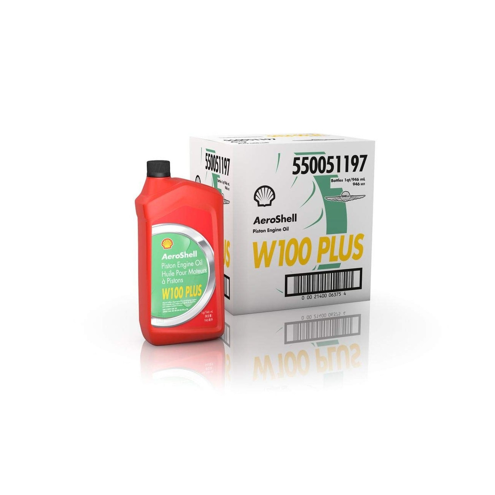 AeroShell Oil W100 Plus - 550050837-6x1 quart case AeroShell Oil W100 Plus - 550050837-6x1 quart case