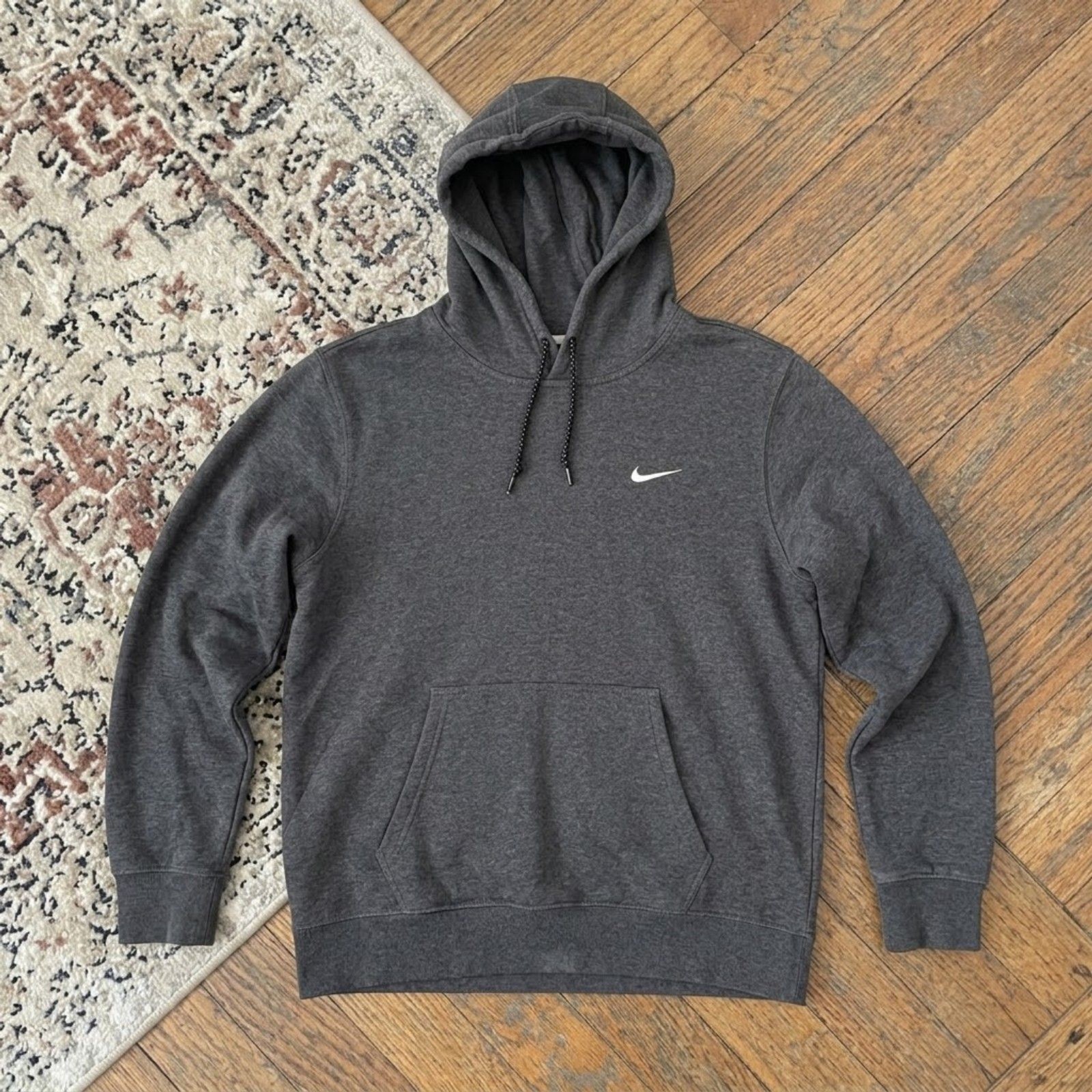 Nike Sportswear Club Fleece Pullover Hoodie Charcoal Gray, Men\'s L