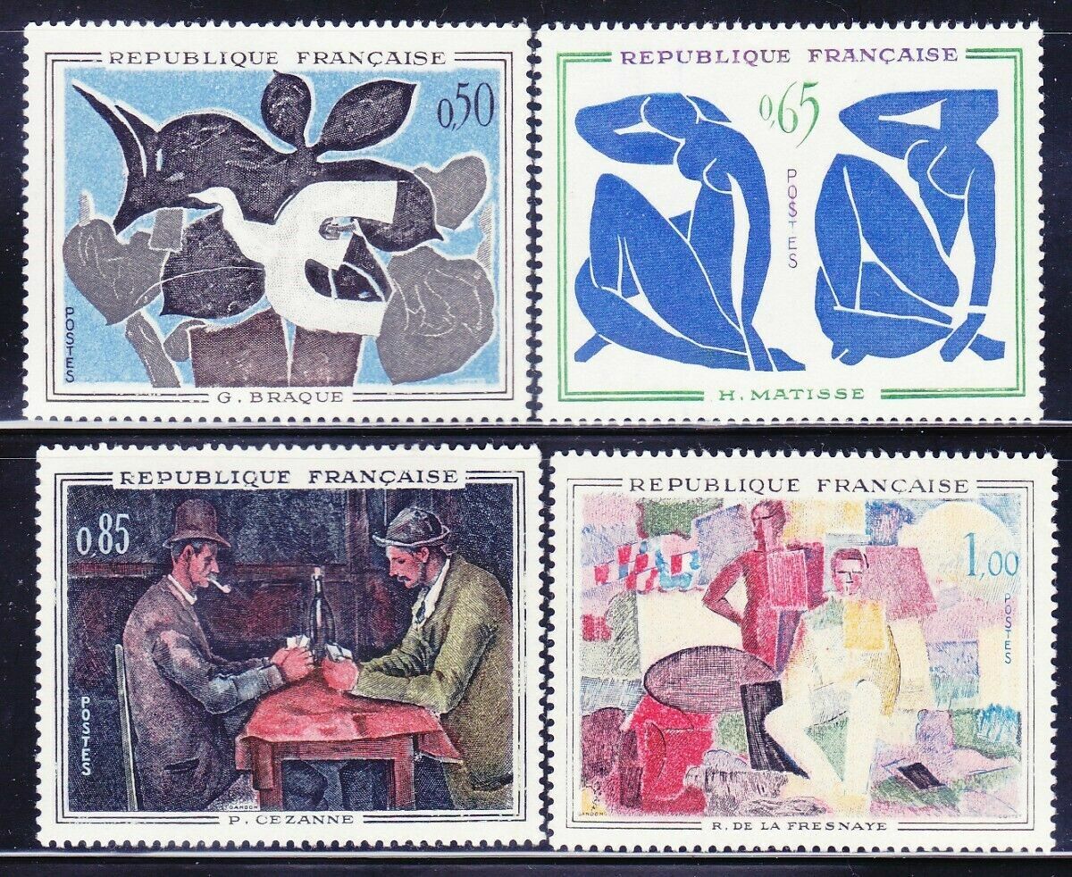 France #YT1319-YT1322 MH 1961 Modern Art Braque Matisse [1014-1017]
