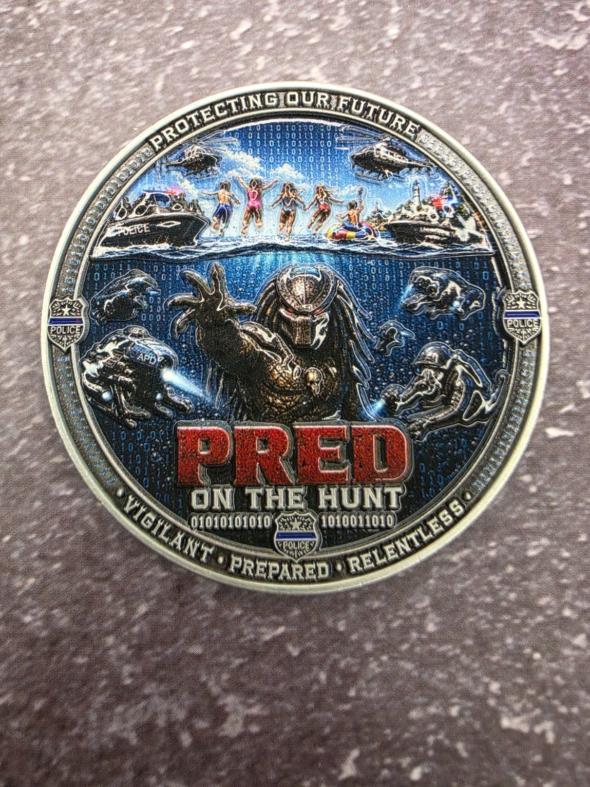 Amity Police Department (JAWS) ICAC Challenge Coin 2\