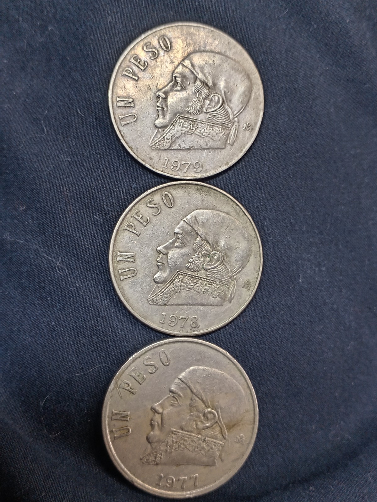 *SET 1 Peso PRE-DEPRESSION Coin SET 1977, 1978, 1979, Mx. RARE & Valuable Coins *SET 1 Peso PRE-DEPRESSION Coin SET 1977, 1978, 1979, Mx. RARE & Valuable Coins