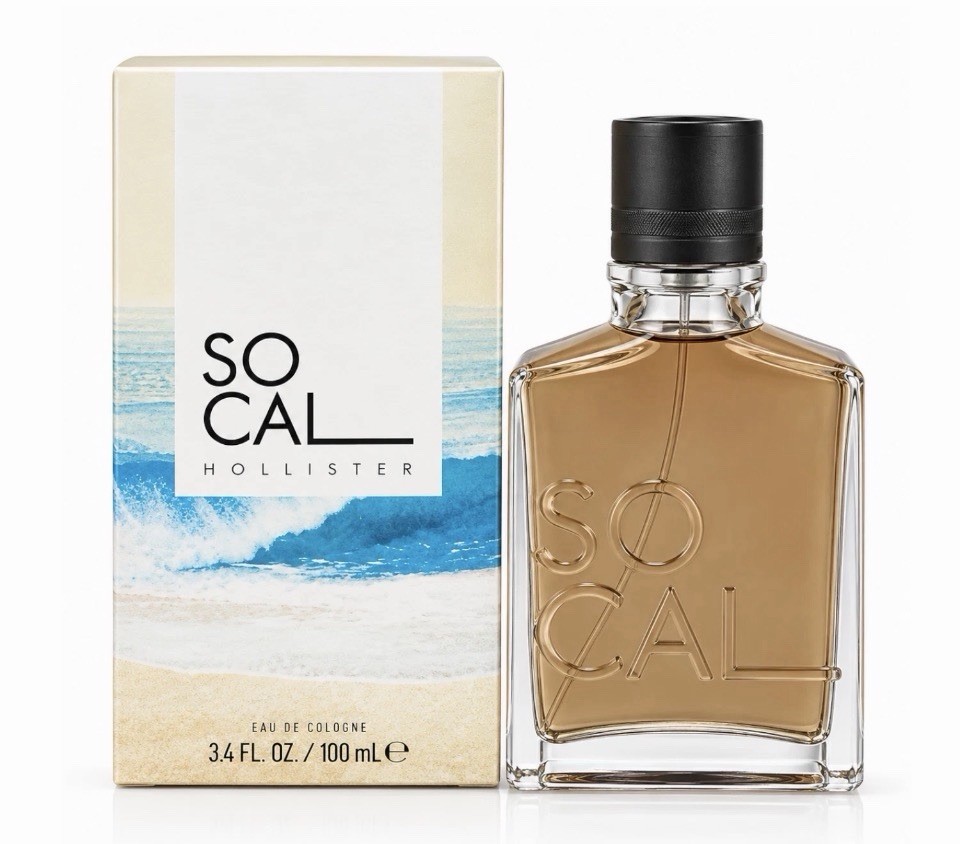 Hollister So Cal Men\'s Eau de Cologne Fragrance Spray 3.4 FL OZ/100 ML SEALED Hollister So Cal Men\'s Eau de Cologne Fragrance Spray 3.4 FL OZ/100 ML SEALED