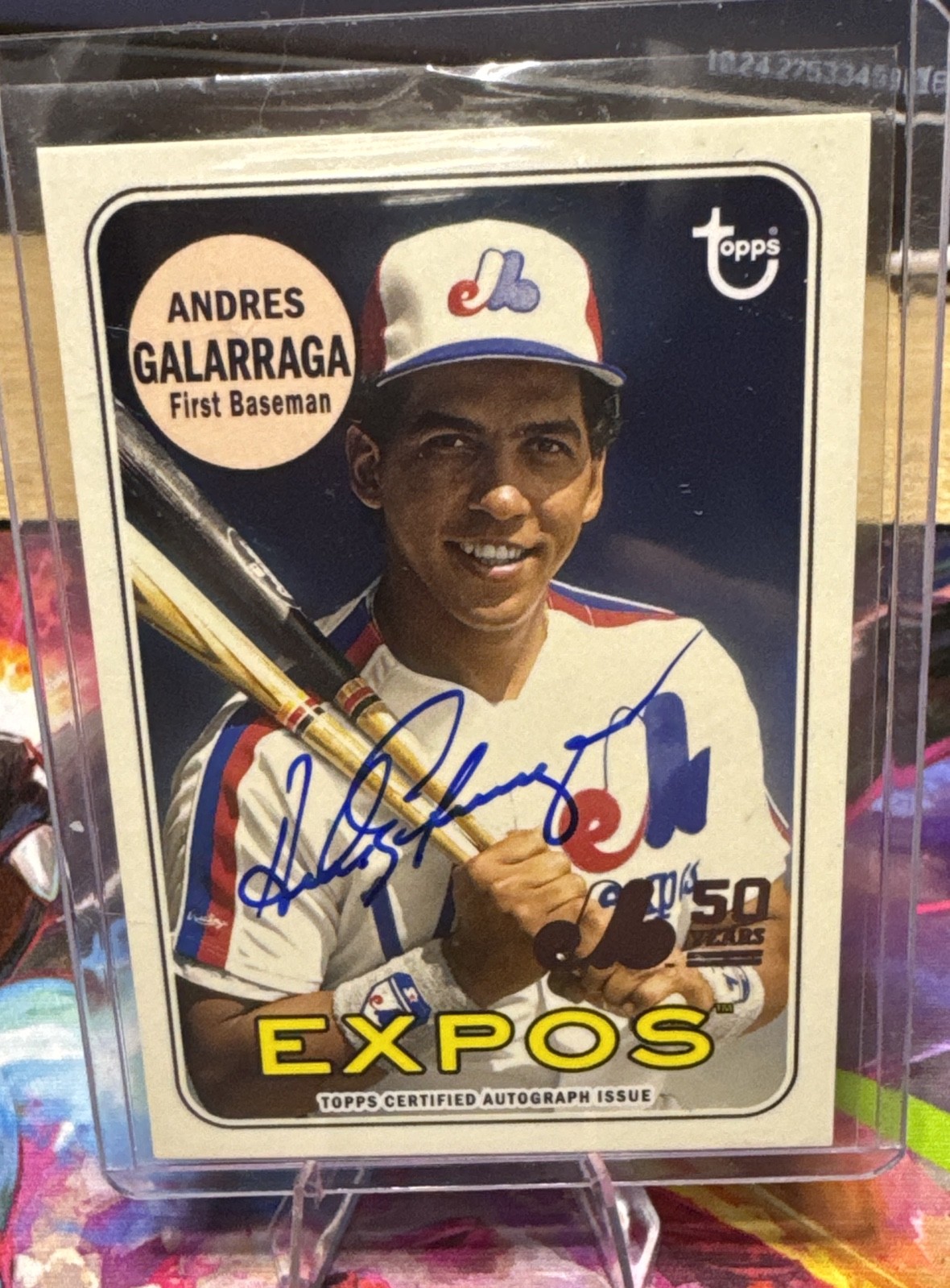2019 Topps Archives - 50th of Expos Autographs Andres Galarraga #MTLA-AG (AU) 2019 Topps Archives - 50th of Expos Autographs Andres Galarraga #MTLA-AG (AU)