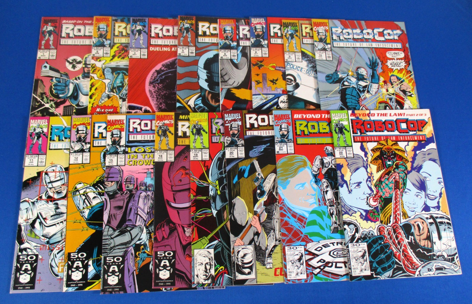Robocop Marvel Comics 1 2 3 5 6 8 9 10 11 12 15 18-22 Run Lot of 16 VF/NM Robocop Marvel Comics 1 2 3 5 6 8 9 10 11 12 15 18-22 Run Lot of 16 VF/NM