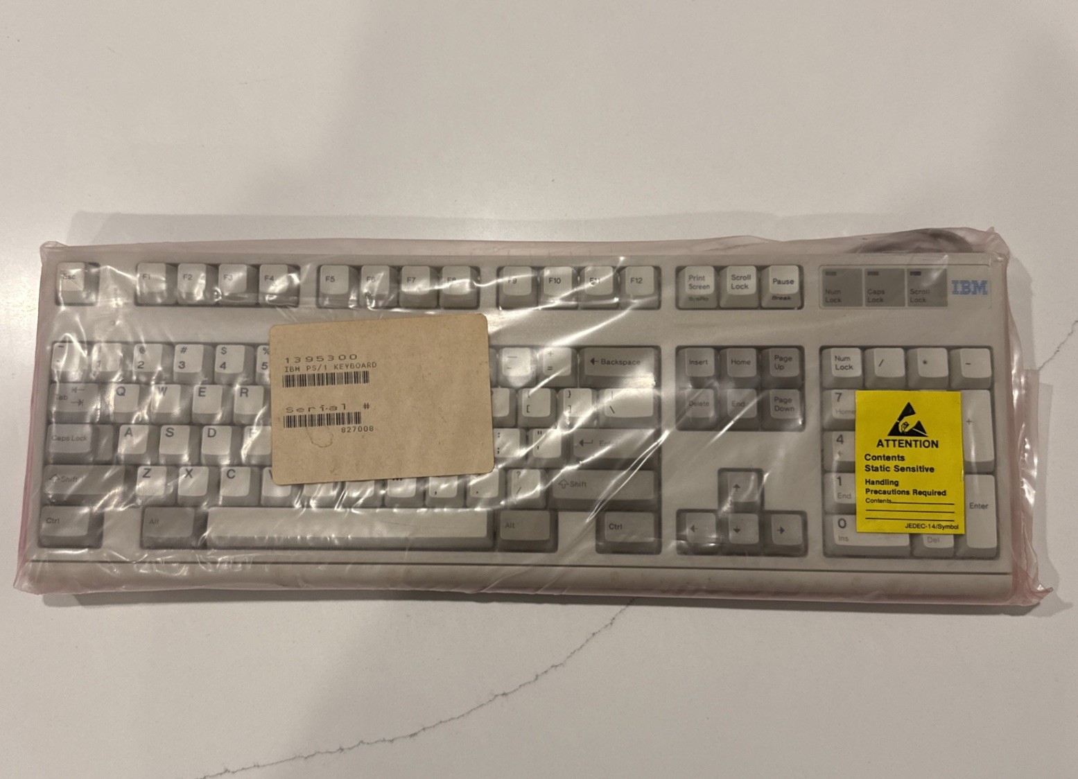 Vtg Jan 1991 IBM Personal Computer Keyboard Model M2 1395300 Factory Sealed Refu