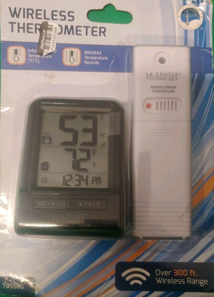 La Crosse Technology Wireless Thermometer Indoor Outdoor 308-1409WT-CPB NEW La Crosse Technology Wireless Thermometer Indoor Outdoor 308-1409WT-CPB NEW