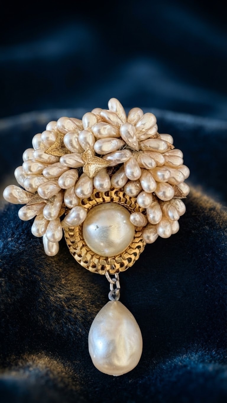 Miriam Haskell unsigned 1940’s Brooch Miriam Haskell unsigned 1940’s Brooch