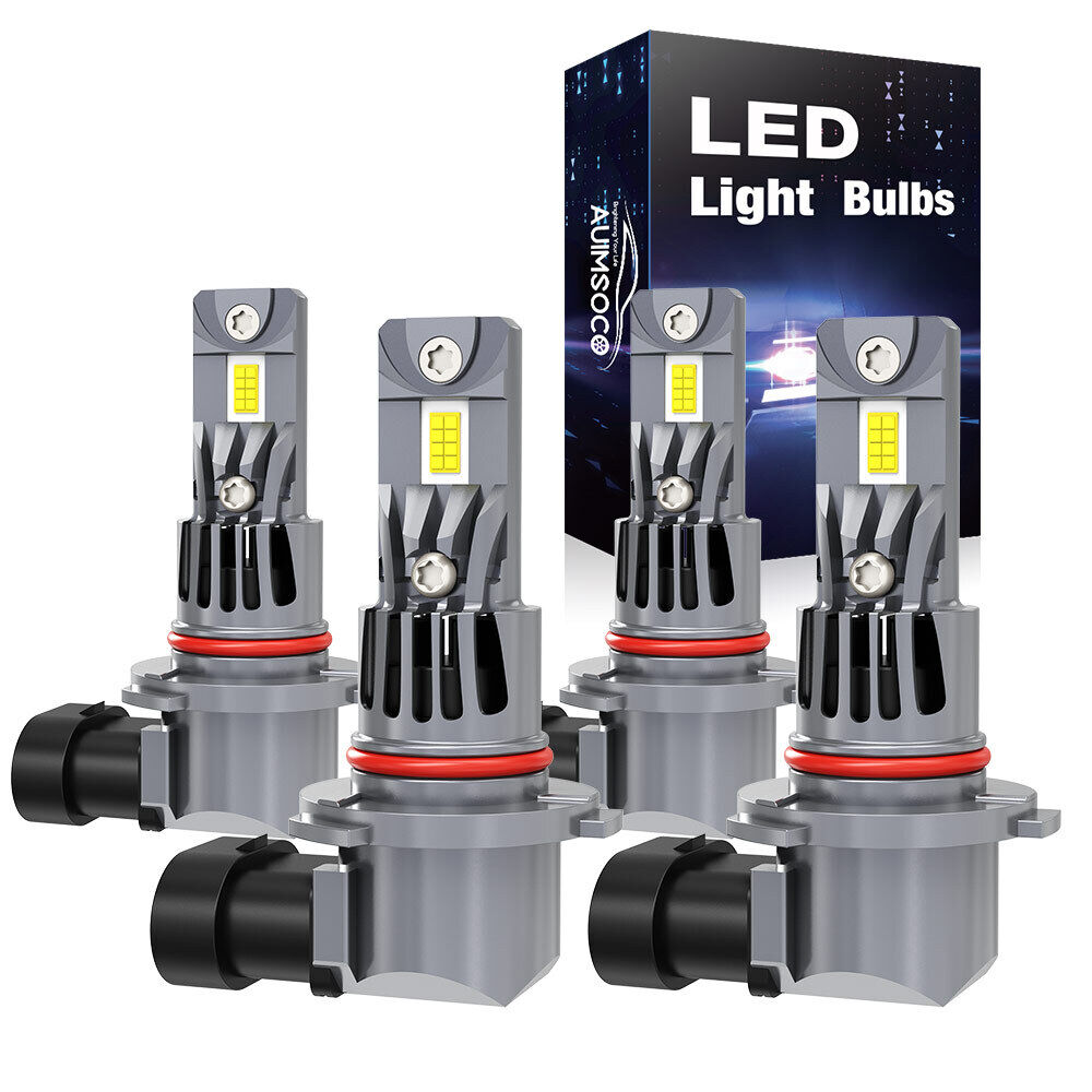Combo 4PC 9005 9006 LED Headlight Bulbs High Low Beam Kit For Scion TC 2005-2008