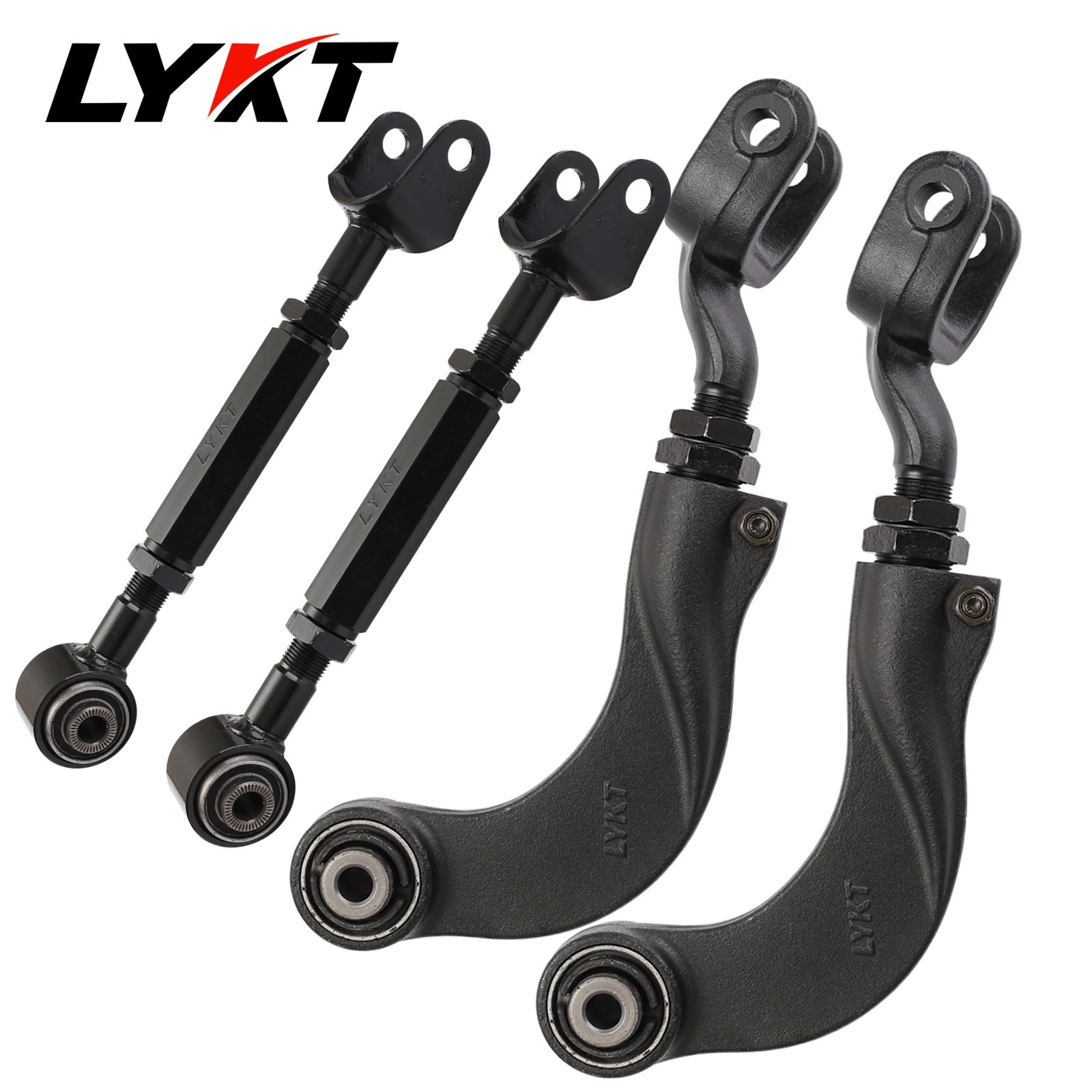 LYKT 4pcs Adjustable Rear Camber&Toe Kit for Toyota Camry、Avalon&LexusES350/300h