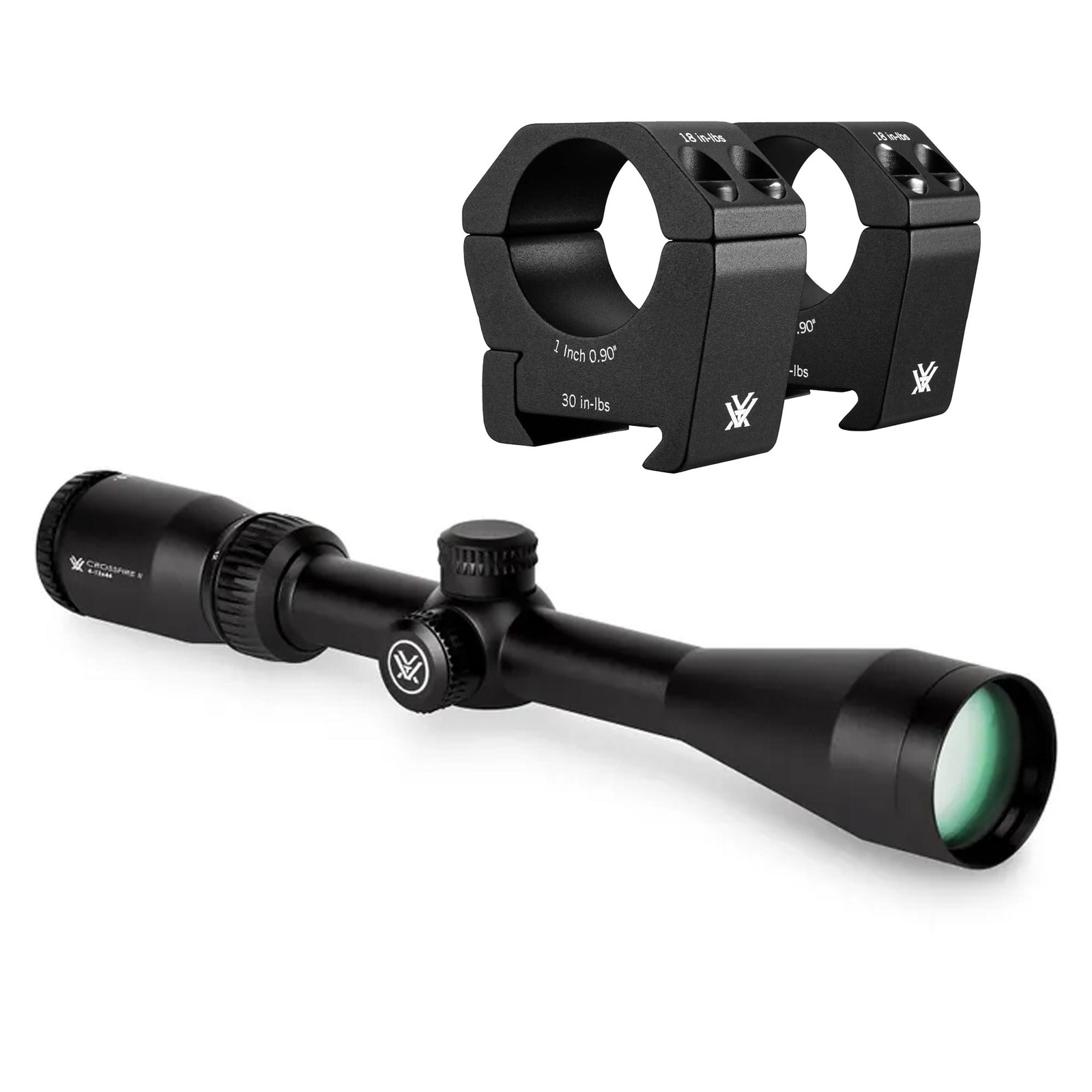 VORTEX Crossfire II 4-12x44 Dead-Hold-BDC 1in Scope w/Sport 1in Medium Rings VORTEX Crossfire II 4-12x44 Dead-Hold-BDC 1in Scope w/Sport 1in Medium Rings