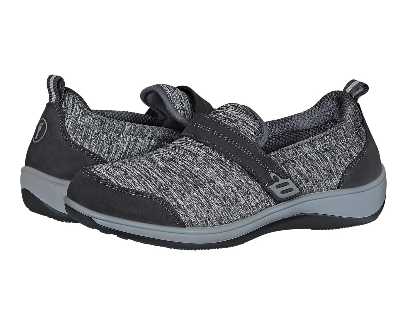 Orthofeet D5355 Womens Gray Knit Quincy Flat Slip-On Shoes Size 11 B Orthofeet D5355 Womens Gray Knit Quincy Flat Slip-On Shoes Size 11 B