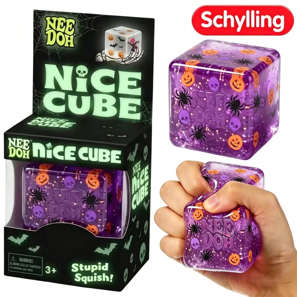 Nee-Doh-Halloween Nice Cube , Spooky Squish Schyling Halloween Squishy