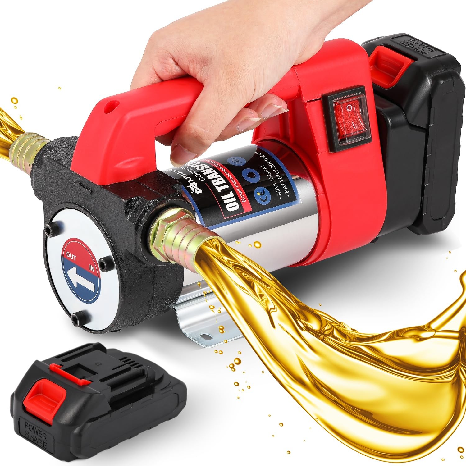Cordless Diesel Transfer Pump 12GPM 2 Lithium Battery Cordless Diesel Transfer Pump 12GPM 2 Lithium Battery
