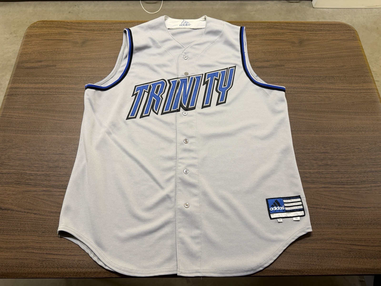 VTG 2001 Trinity University Baseball Jersey - Adidas - Sz. 50