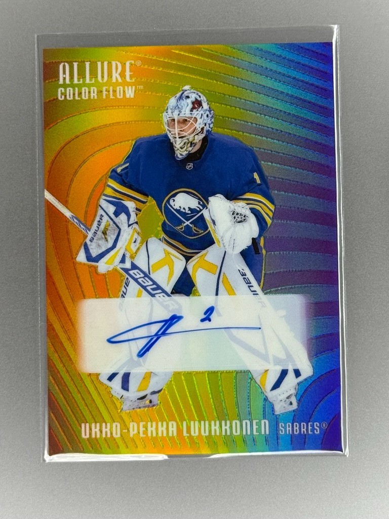 2025 Upper Deck Allure Color Flow Full Rainbow Ukko-Pekka Luukkonen #RA-UL Auto 2025 Upper Deck Allure Color Flow Full Rainbow Ukko-Pekka Luukkonen #RA-UL Auto