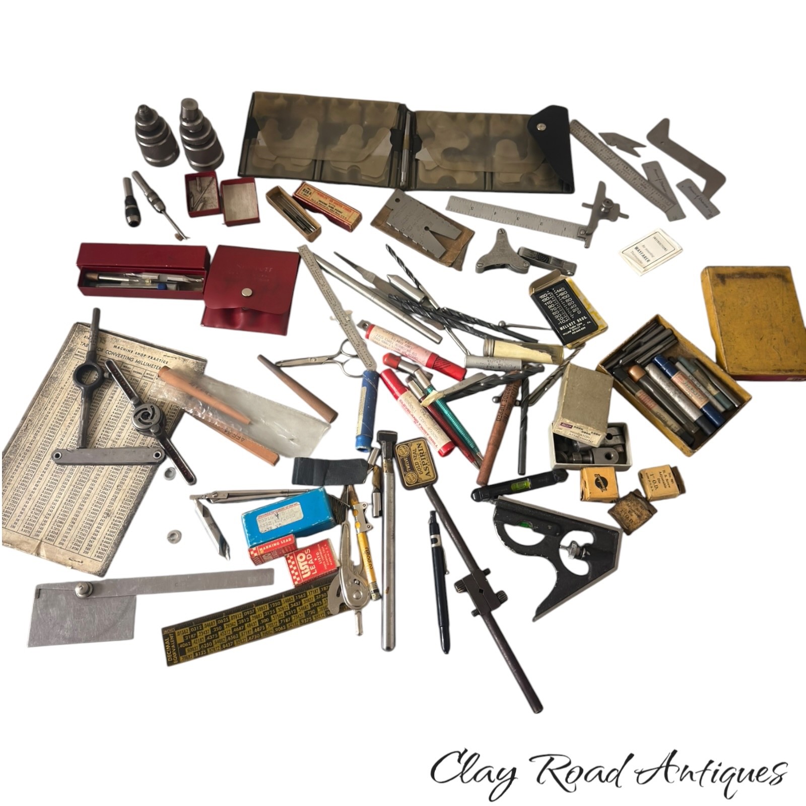 vintage toolbox lot of machinist tools tool jack starrett brown sharp lufkin vintage toolbox lot of machinist tools tool jack starrett brown sharp lufkin