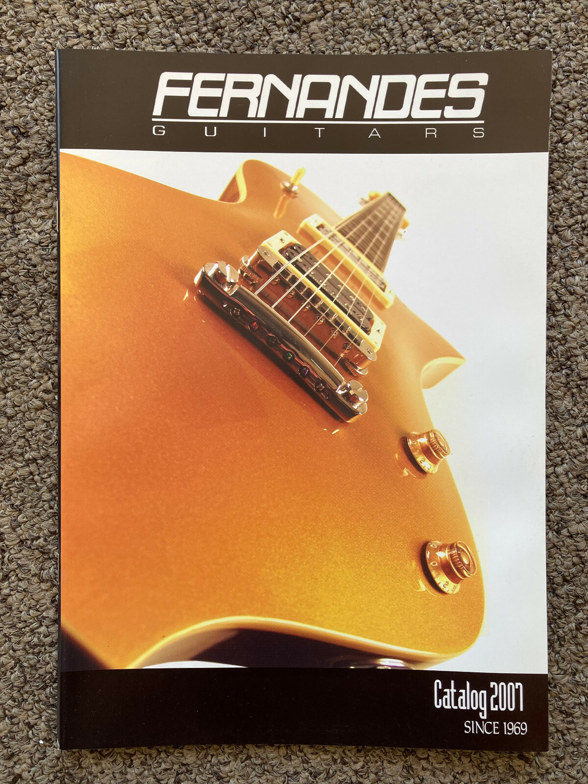 Fernandes Guitars Catalog 2007, RARE Robert Trujillo Metallica back cover/inside