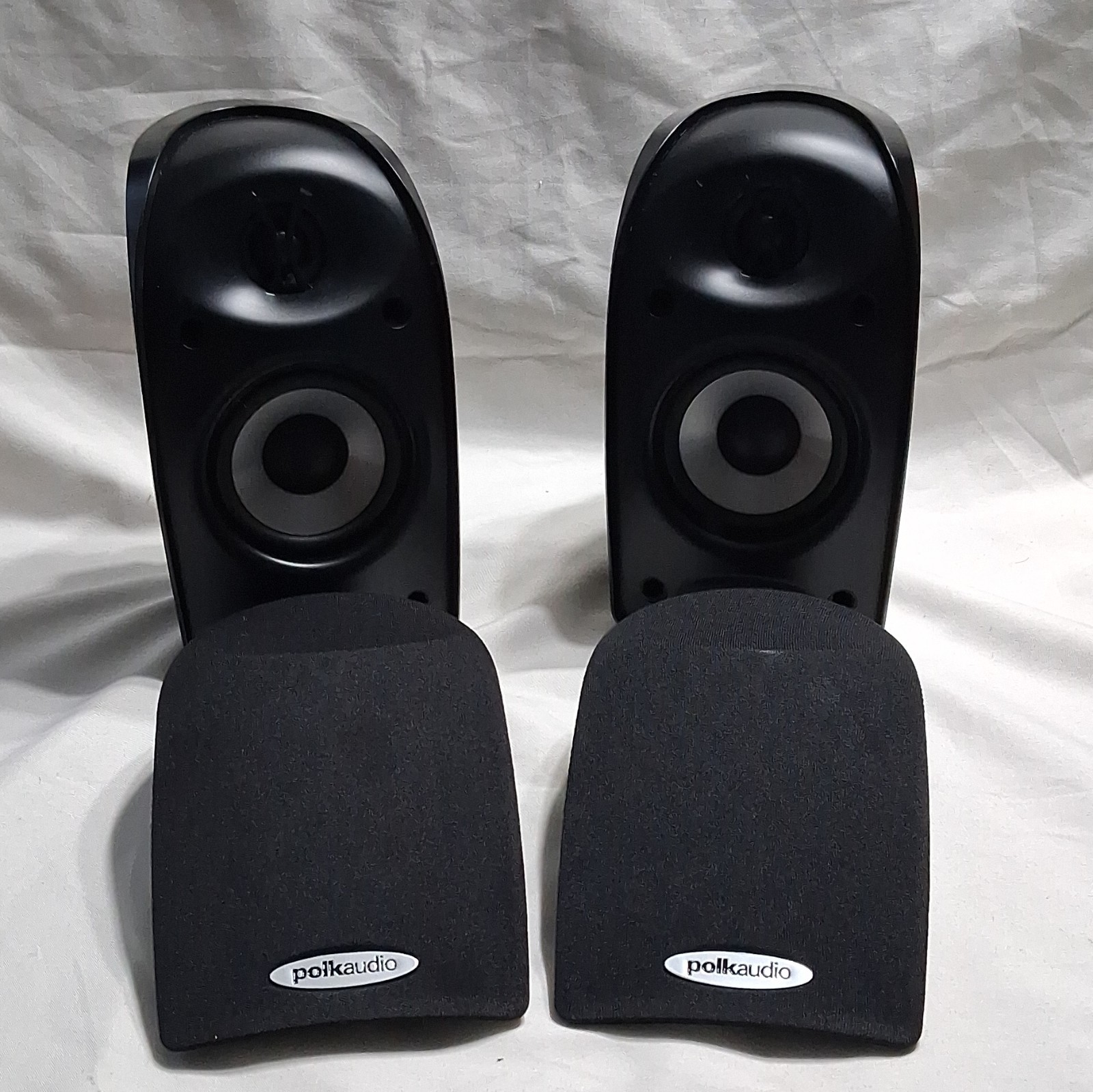 Polk Audio Black Glossy speakers TL 1 Sat Pair (2) Tested & Working Satellite Polk Audio Black Glossy speakers TL 1 Sat Pair (2) Tested & Working Satellite