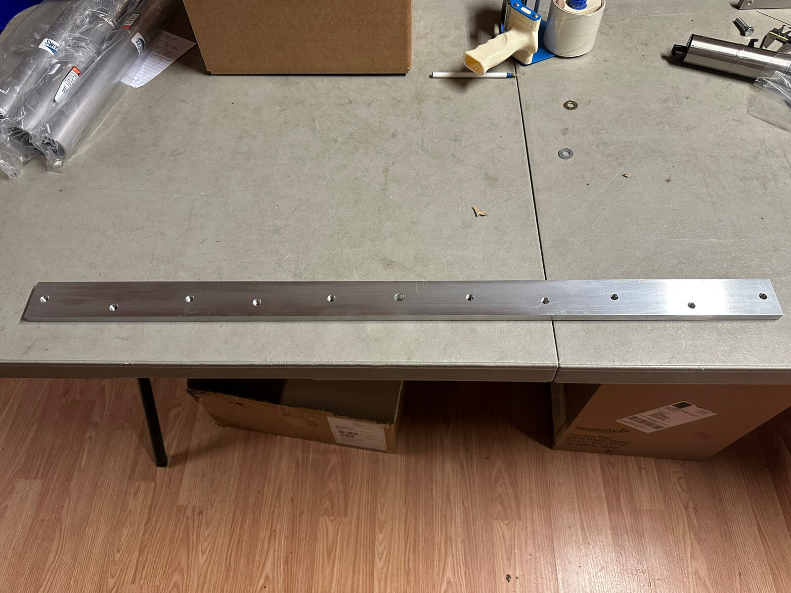 48”Top Plate with Seat Post Pedestal Without Holders 3/4 X 1-1/2 X 48 Inches 48”Top Plate with Seat Post Pedestal Without Holders 3/4 X 1-1/2 X 48 Inches