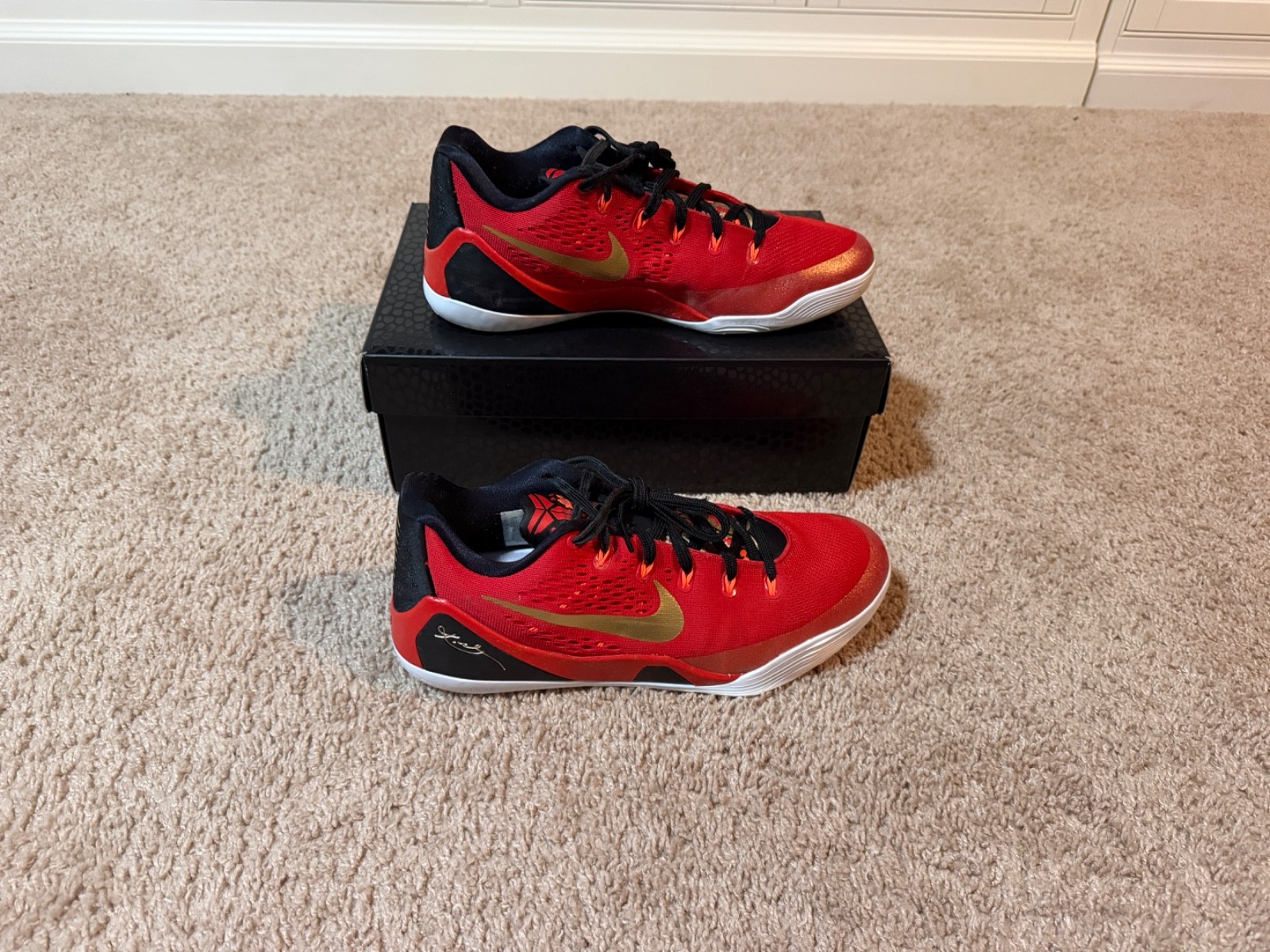 Nike 24 Kobe IX 9 Em Protro Chinese New Year basketball shoes red black gold 12