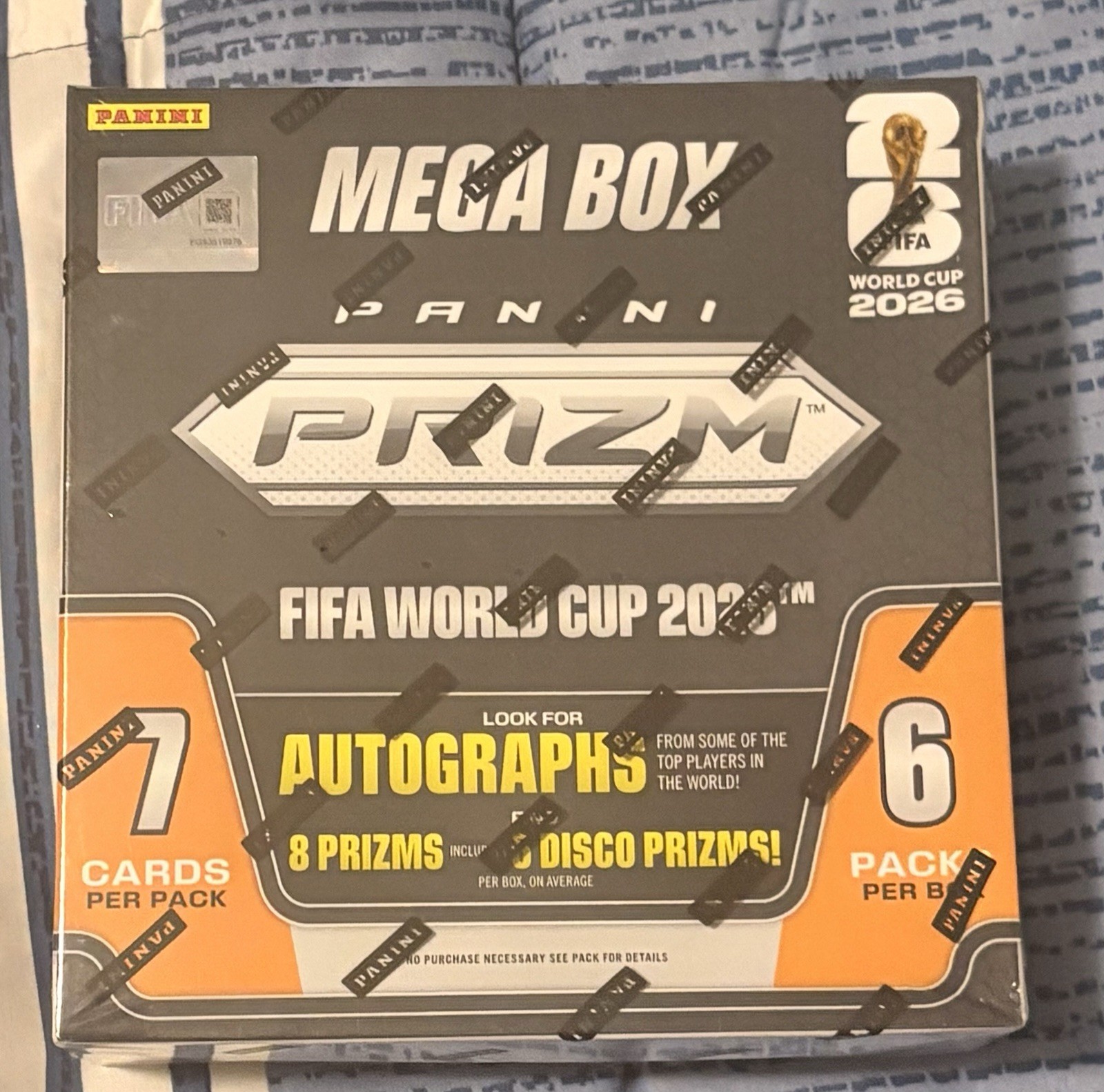 2026 Panini Prizm FIFA World Cup Soccer Sealed 6 Pack Mega Box 42 Cards Per Box 2026 Panini Prizm FIFA World Cup Soccer Sealed 6 Pack Mega Box 42 Cards Per Box