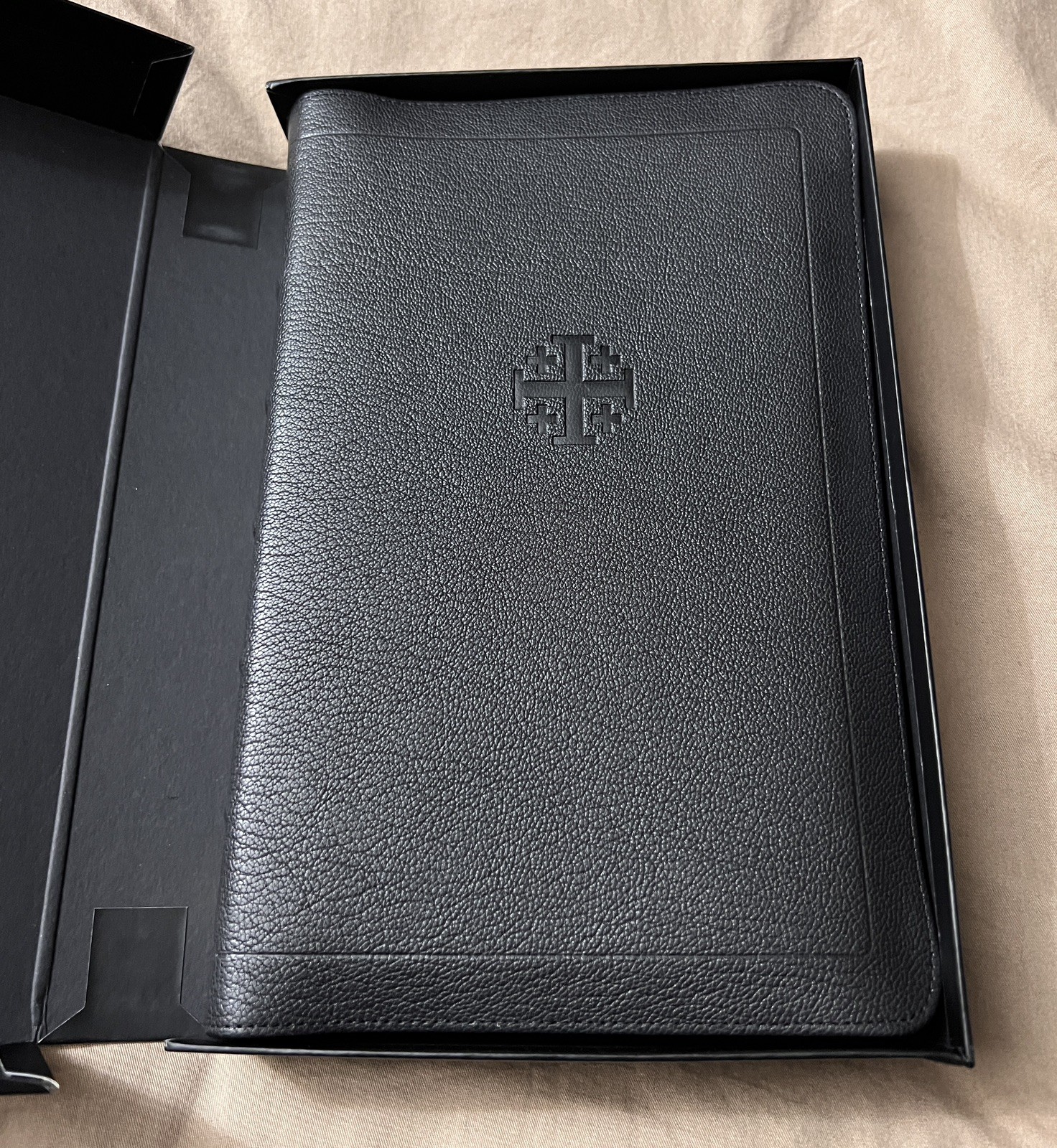 Schuyler Treveris KJV Leather Bound Full-Yap Black Goatskin w/ Box New Unread
