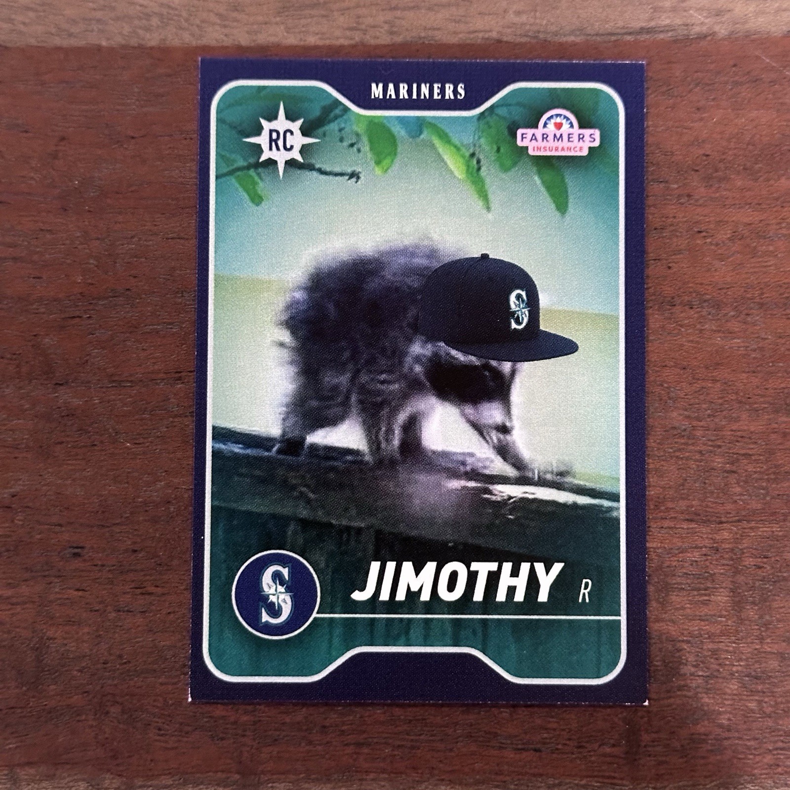 Jimothy Rookie Card Seattle Mariners 8/5/2026 LIMITED EDITION BASE CARD w Sleeve Jimothy Rookie Card Seattle Mariners 8/5/2026 LIMITED EDITION BASE CARD w Sleeve