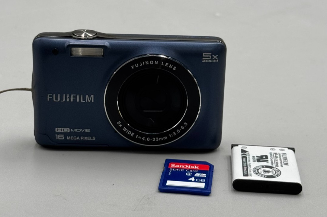 Fujifilm Finepix JX665 16mp HDMovie 5x Optical Zoom Gray Digital Camera W.Batt C