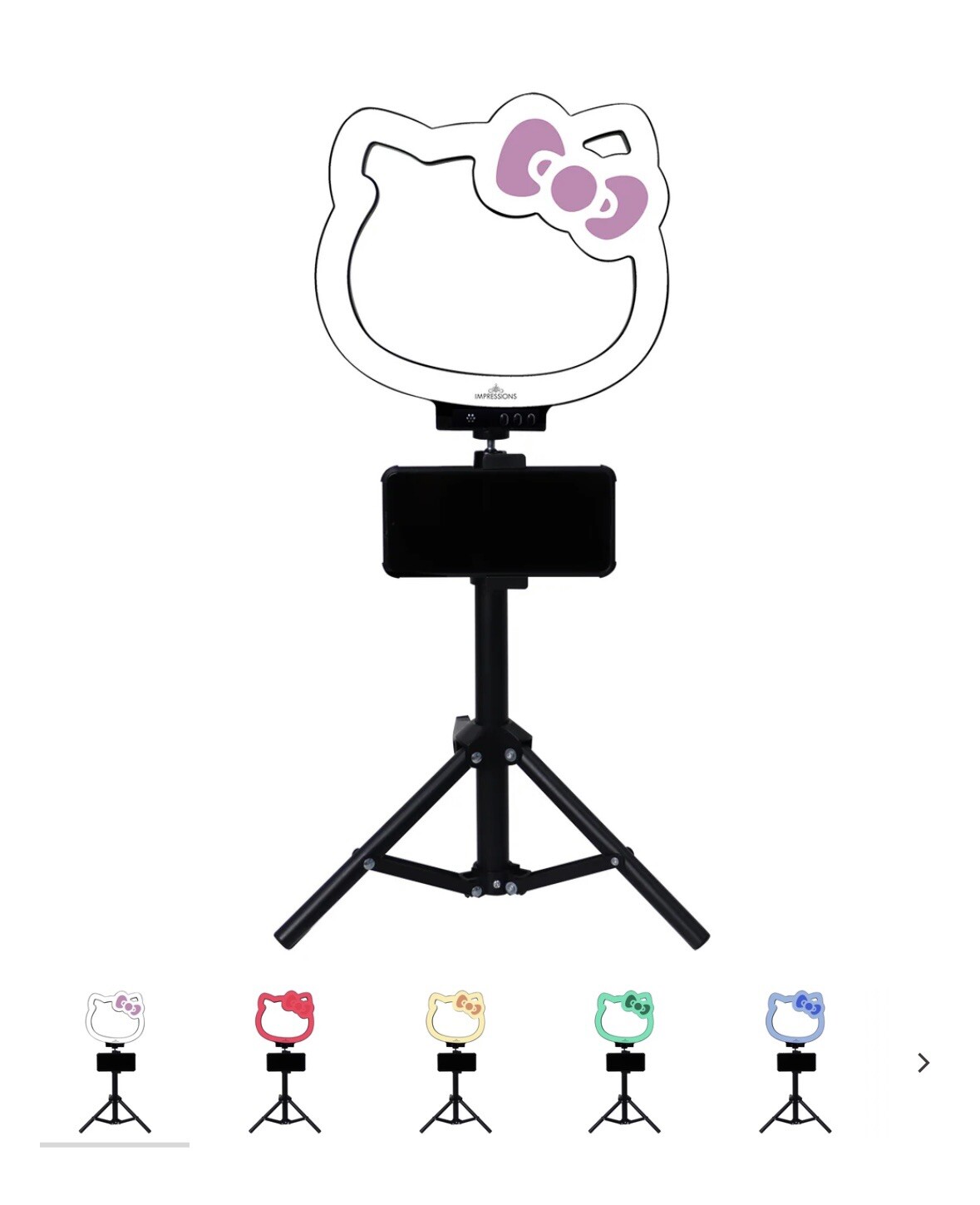 HELLO KITTY SUPER CUTE 10” RGB Desktop Ring Light with Tripod BY IMPRESSIONS NEW HELLO KITTY SUPER CUTE 10” RGB Desktop Ring Light with Tripod BY IMPRESSIONS NEW