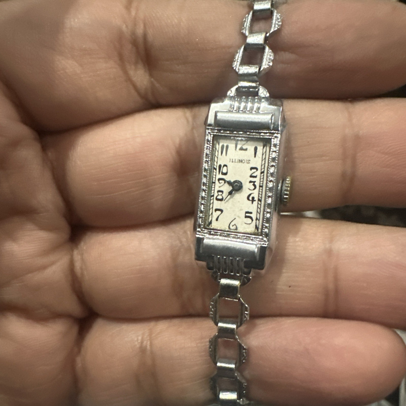 Vintage Illinois Art Deco Ladies Cocktail Watch Swiss Parker Movement 1920s Vintage Illinois Art Deco Ladies Cocktail Watch Swiss Parker Movement 1920s