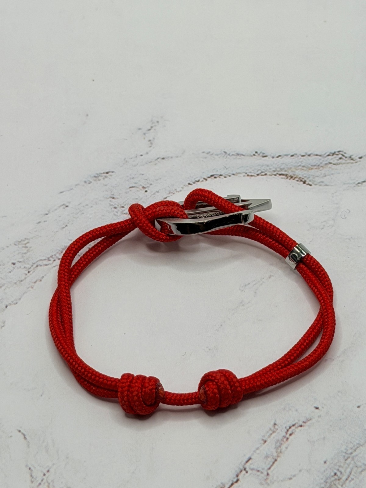 Omega Seamaster Cord Bracelet Red Stainless Steel Anchor Trident 2023