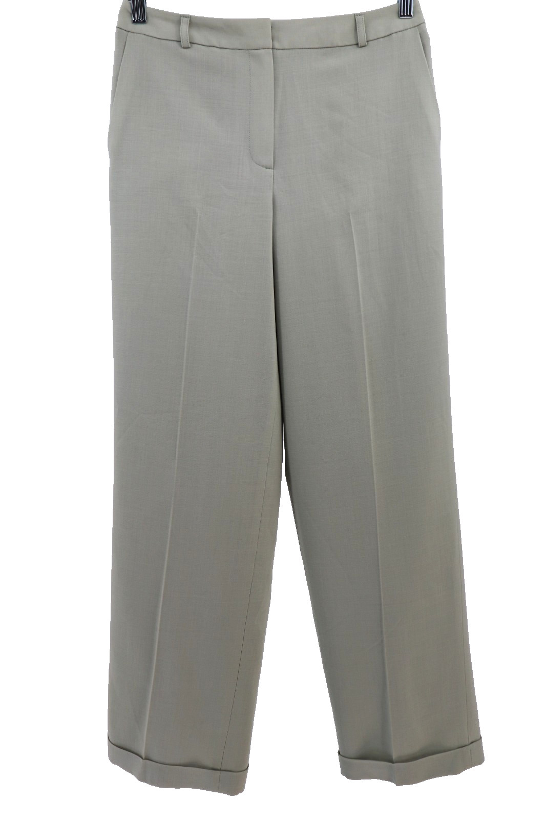 Vtg Talbots 100% Wool Italian Fabric Pants Women 6 Green Cuffed Straight Leg New Vtg Talbots 100% Wool Italian Fabric Pants Women 6 Green Cuffed Straight Leg New