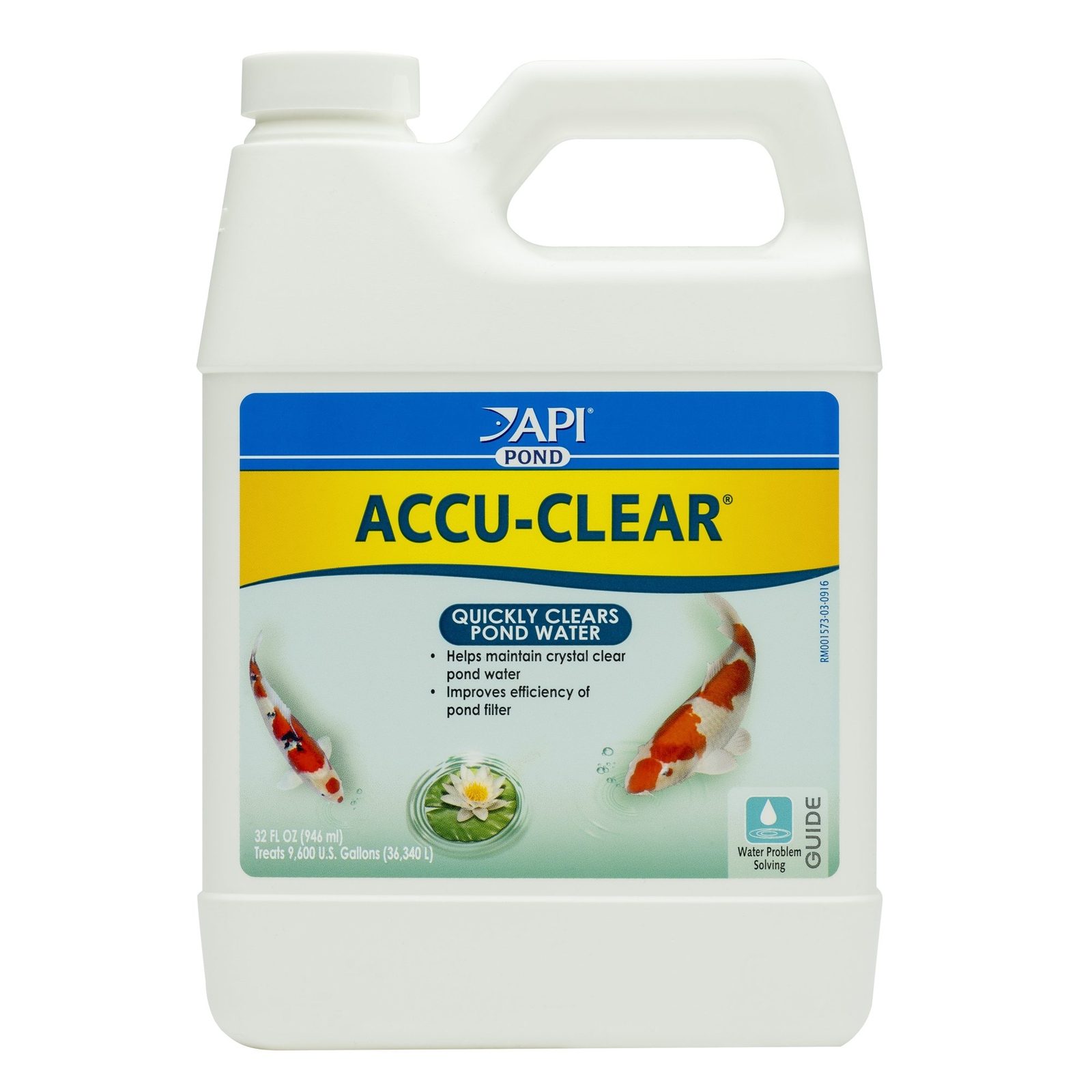 API Pond Accu Clear 32 oz Pond Water Clarifier Clears Cloudy Water Fast API Pond Accu Clear 32 oz Pond Water Clarifier Clears Cloudy Water Fast
