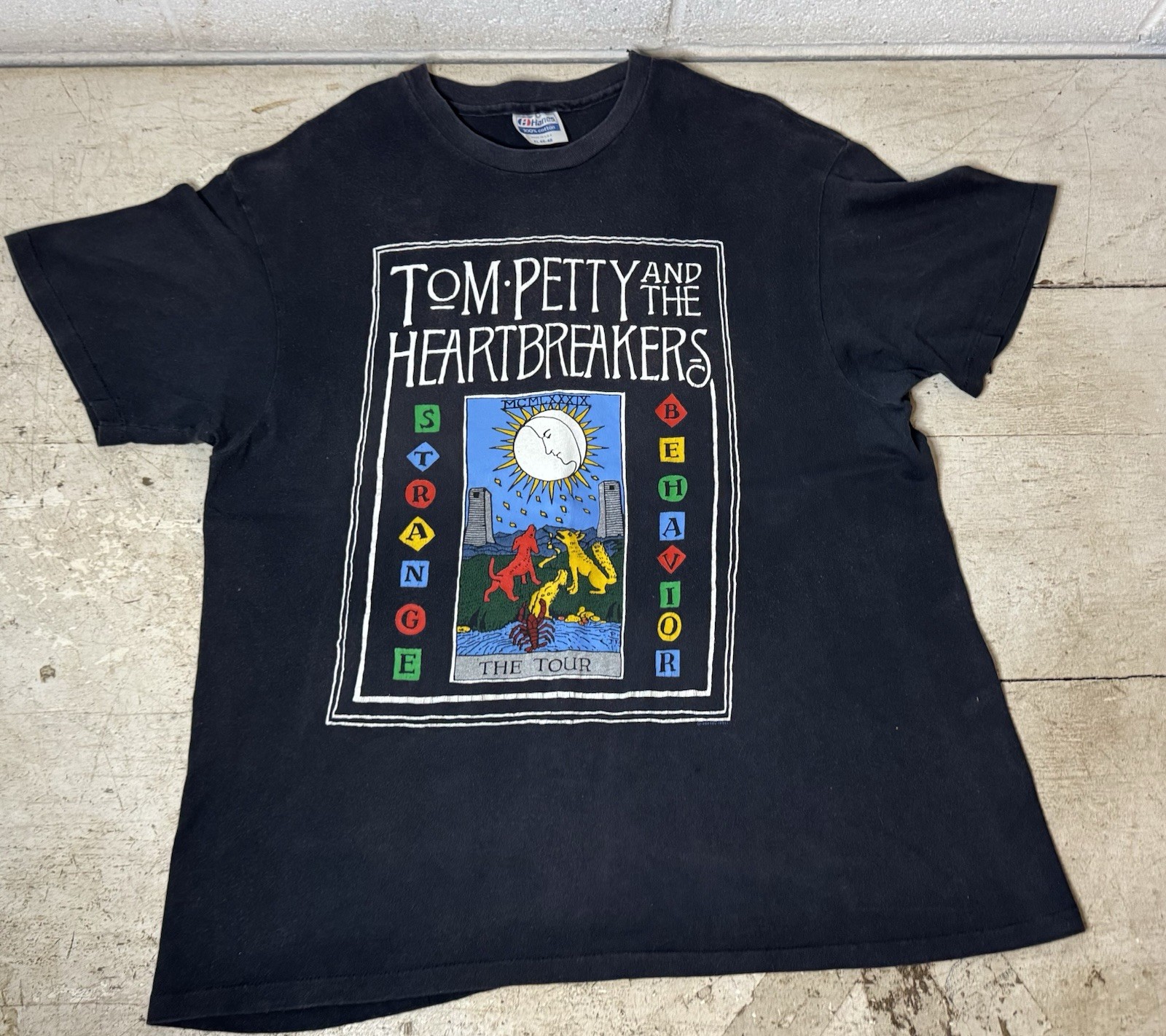 Original Vintage 1989 Tom Petty Heartbreakers Shirt Strange Behavior Tour XL C Original Vintage 1989 Tom Petty Heartbreakers Shirt Strange Behavior Tour XL C
