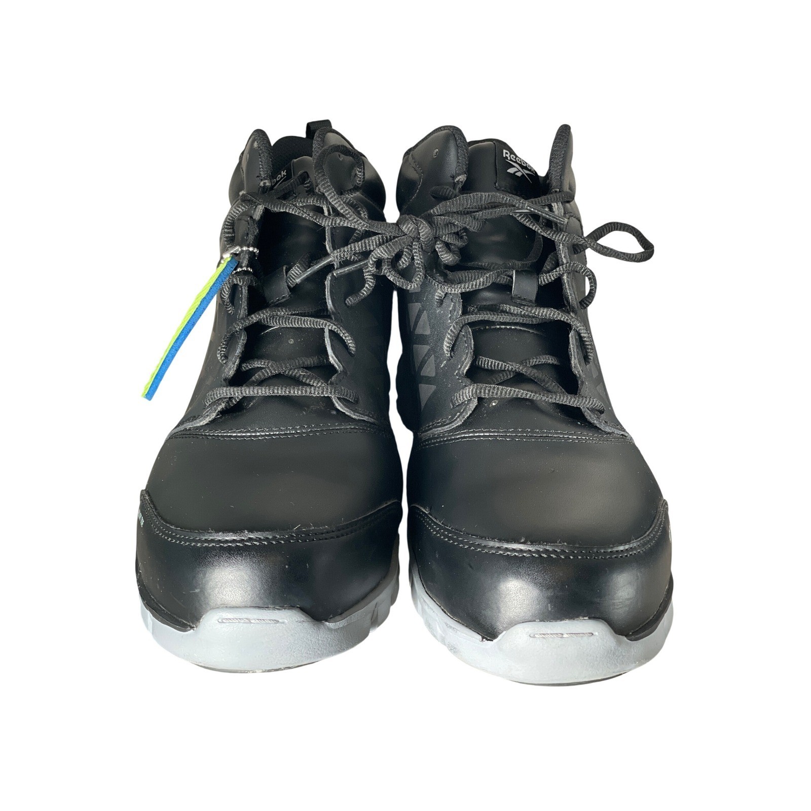 Reebok Sublite Cushion Work Alloy Toe Black Leather Boots RB4142 Mens 13W Reebok Sublite Cushion Work Alloy Toe Black Leather Boots RB4142 Mens 13W