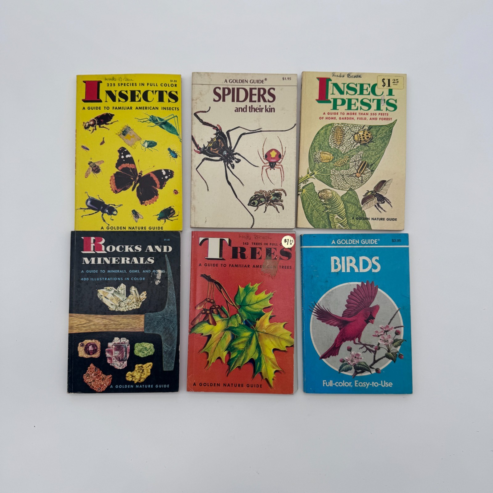 Lot Of 6 Vintage 1st edition Golden Guide Paperback Books 1951-1962