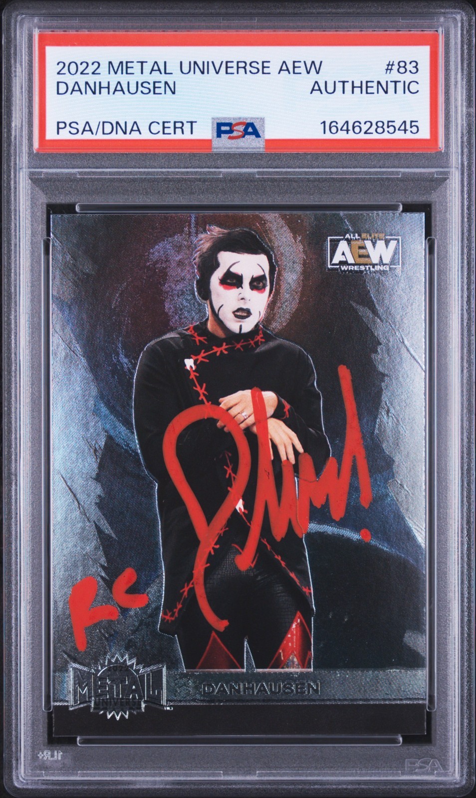 Danhausen 2022 Skybox AEW Metal Universe #83 Rookie Authentic Autograph RC Danhausen 2022 Skybox AEW Metal Universe #83 Rookie Authentic Autograph RC